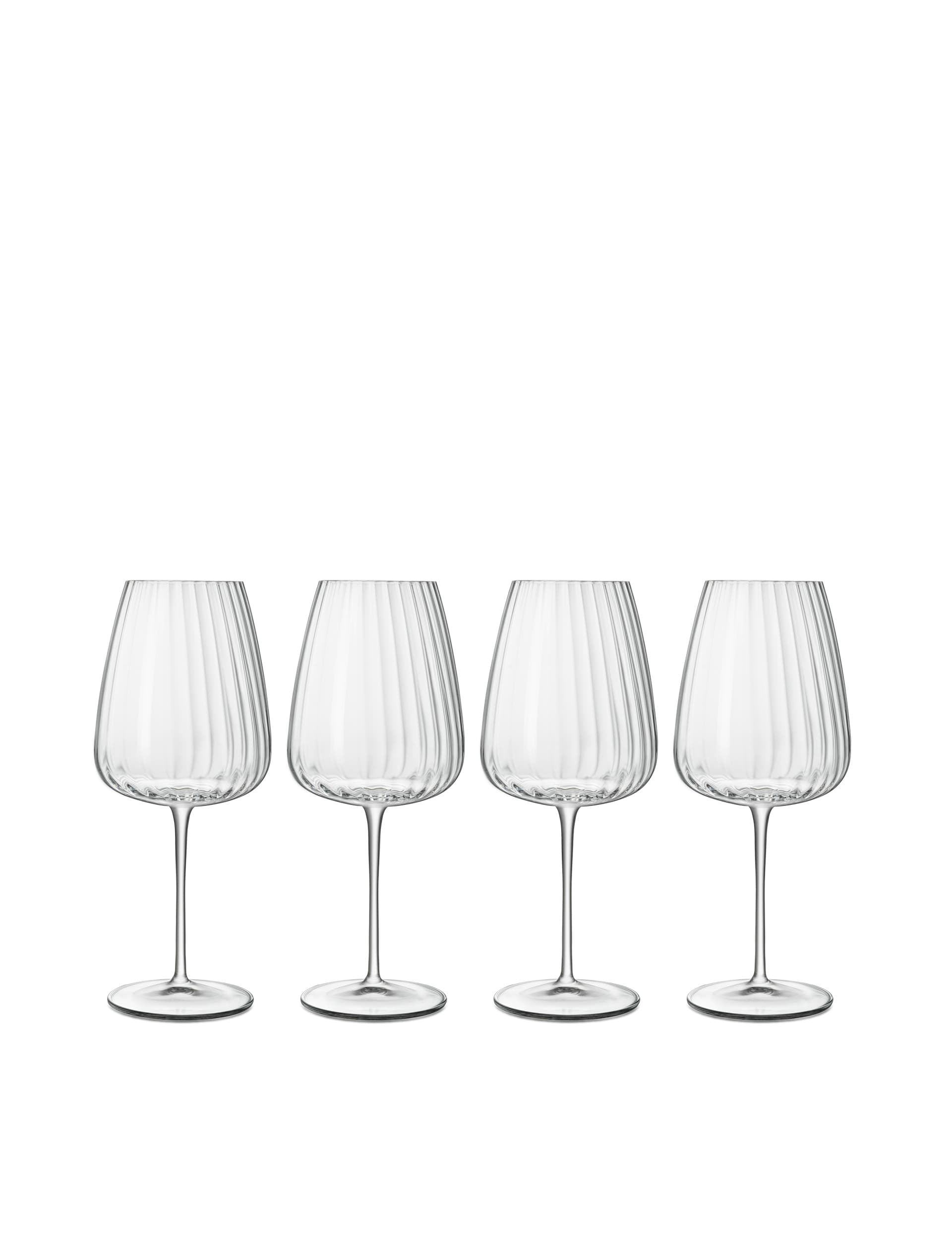 Luigi Bormioli Set of 4 Optica Red Wine Glasses