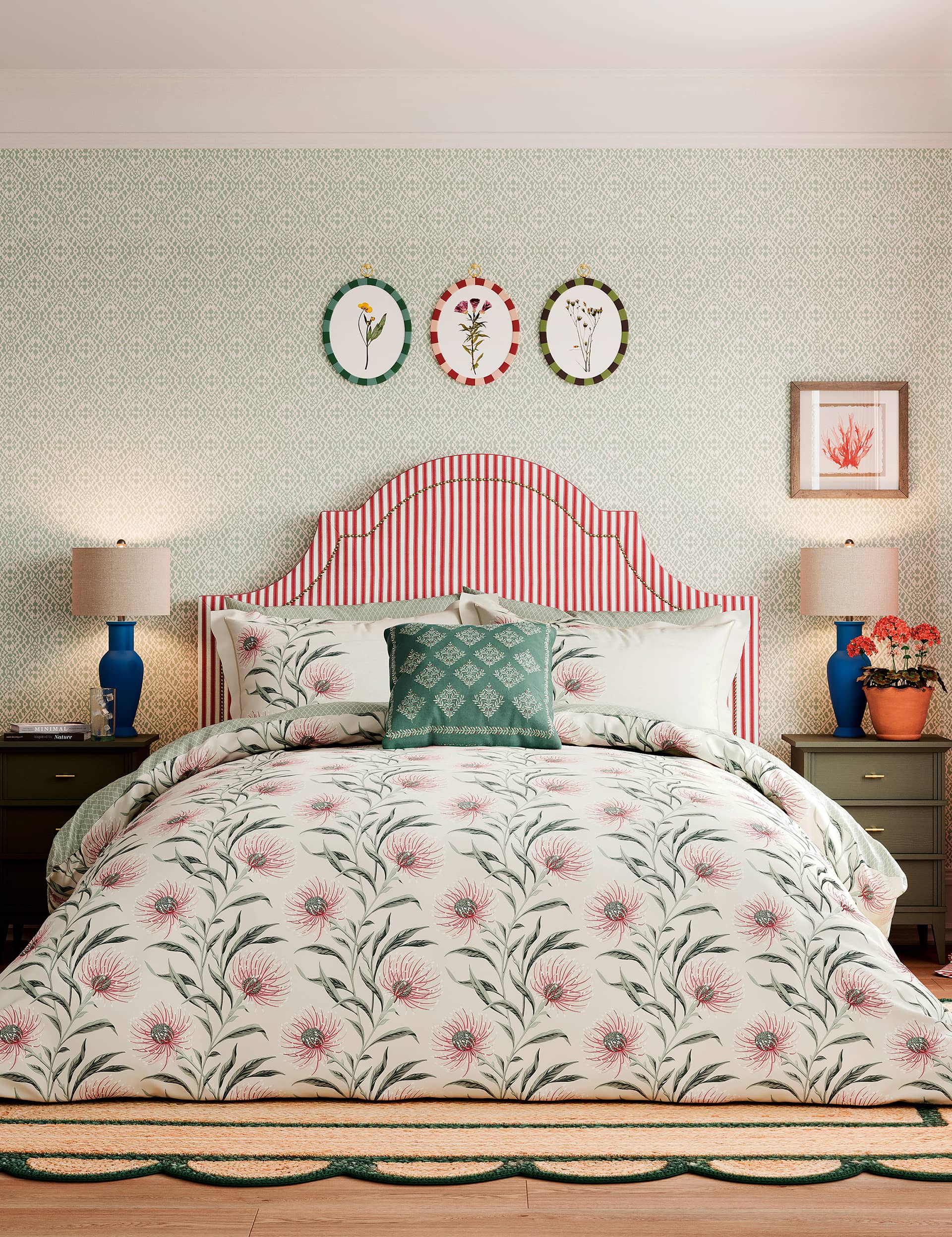 Sanderson Pure Cotton Catherinae Bedding Set