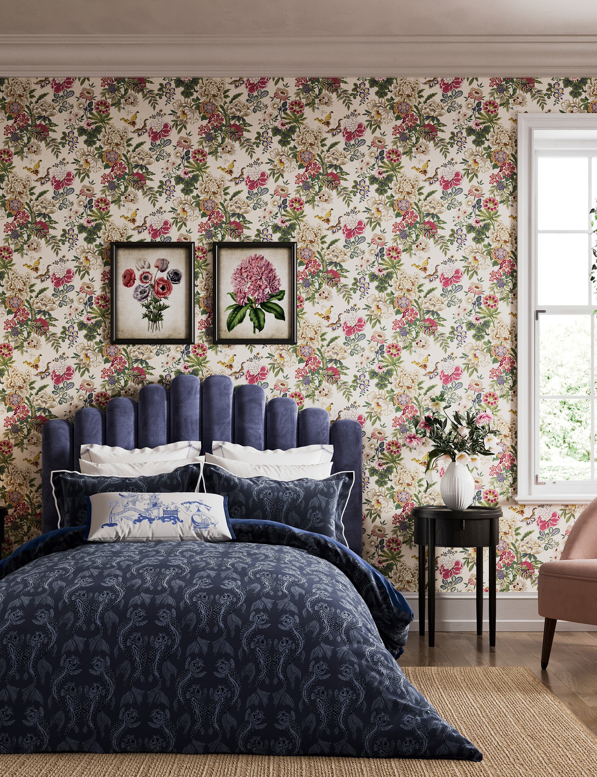 Sanderson Cotton Rich Voyaging Koi Bedding Set