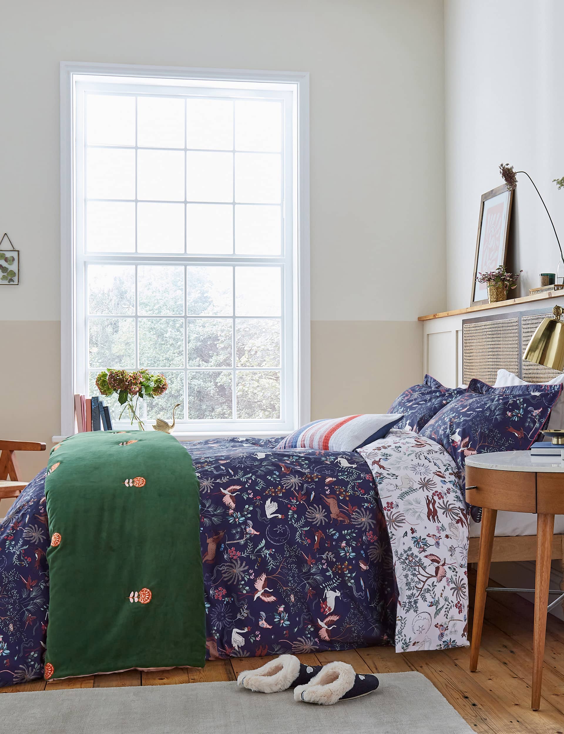 Joules Pure Cotton Kooky Woodlands Bedding Set