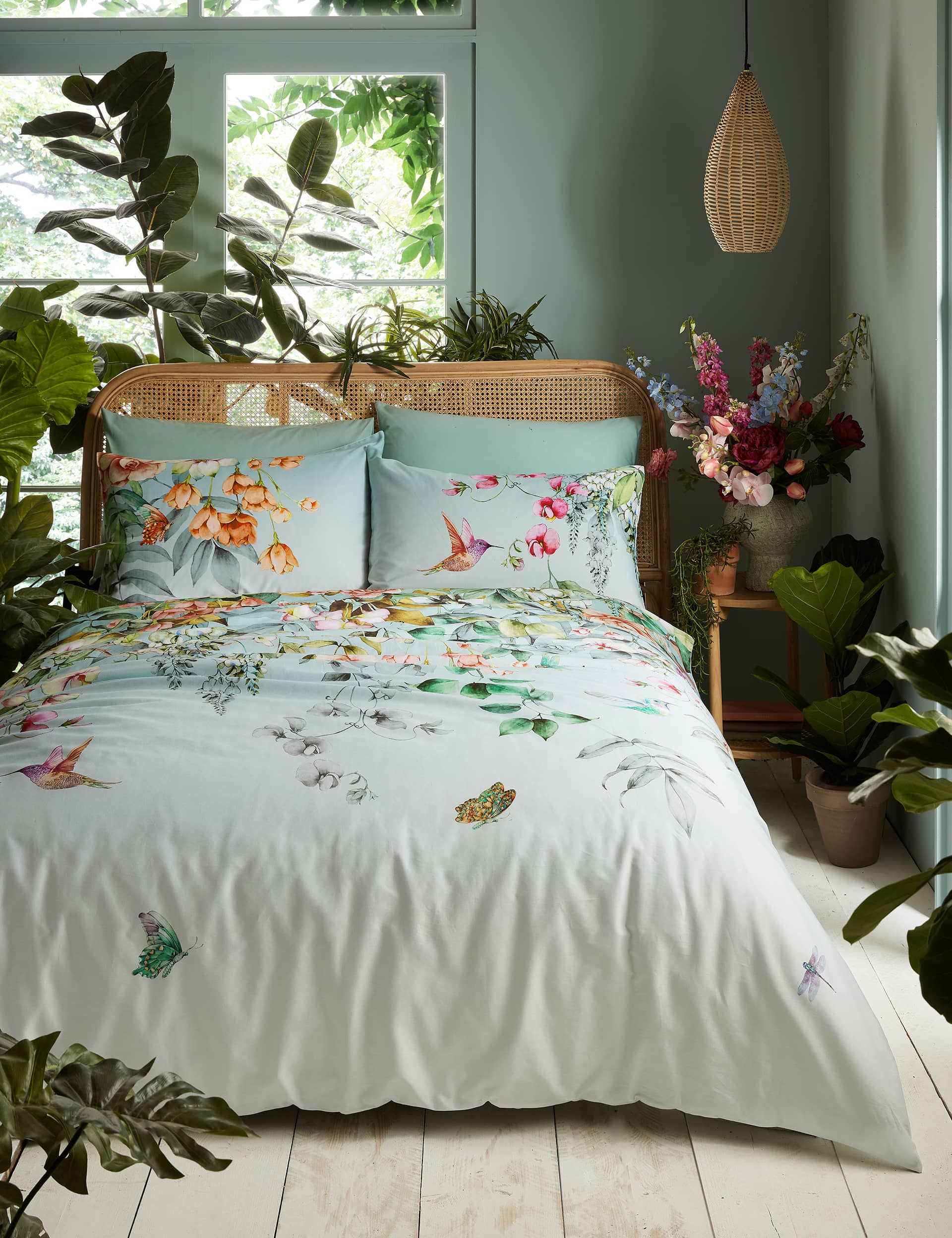 Graham & Brown Pure Cotton Ethereal Floral Bedding Set