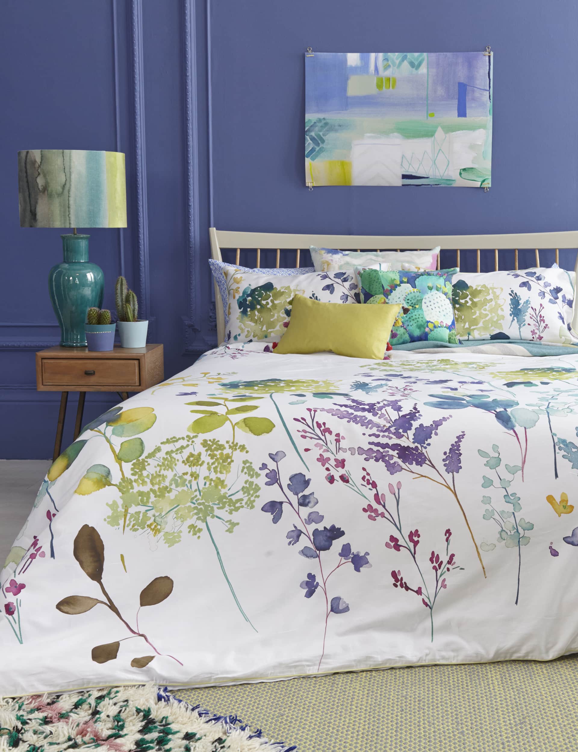 Bluebellgray Pure Cotton Botanical Bedding Set