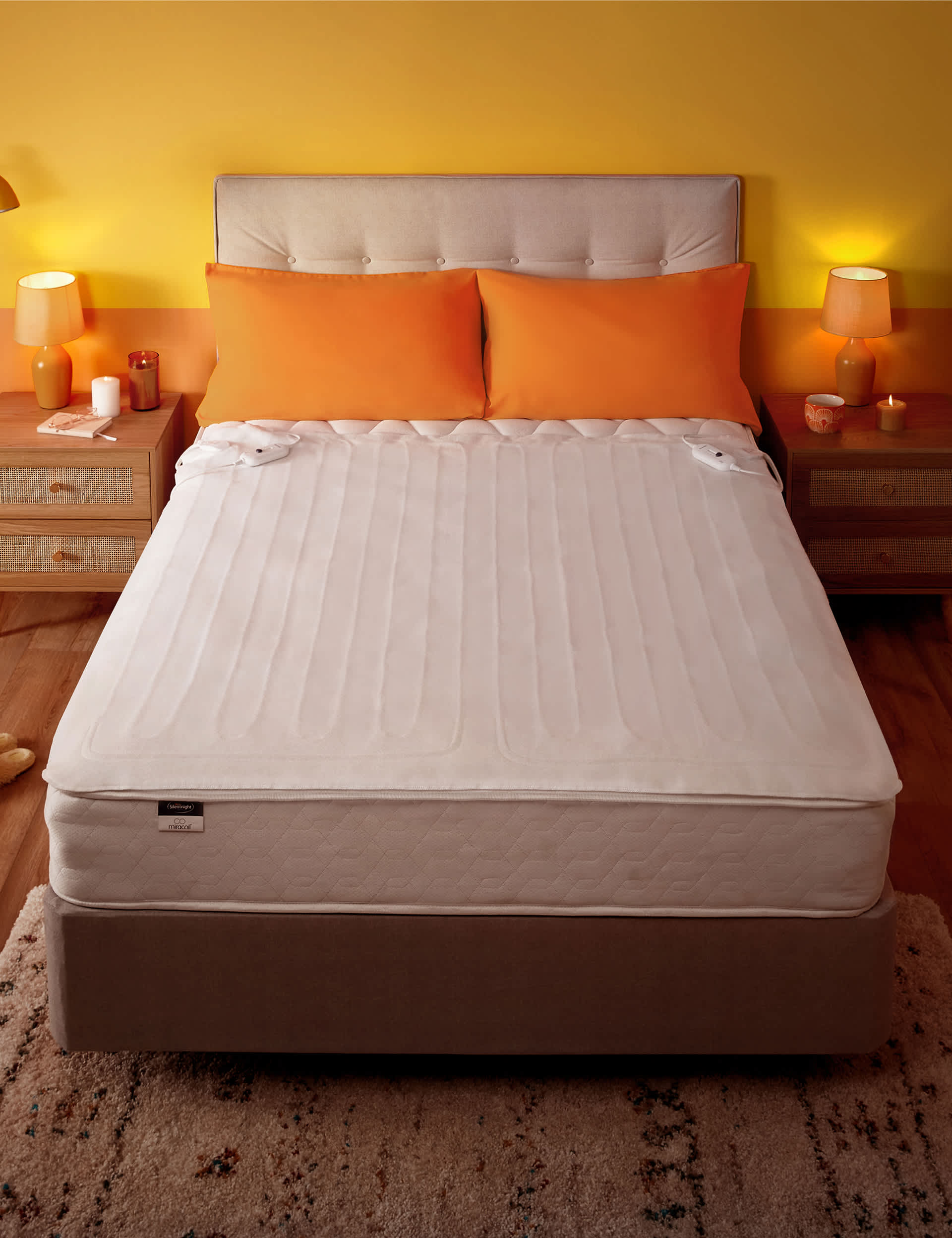 Silentnight Yours & Mine Dual Control Electric Blanket - DBL - White, White