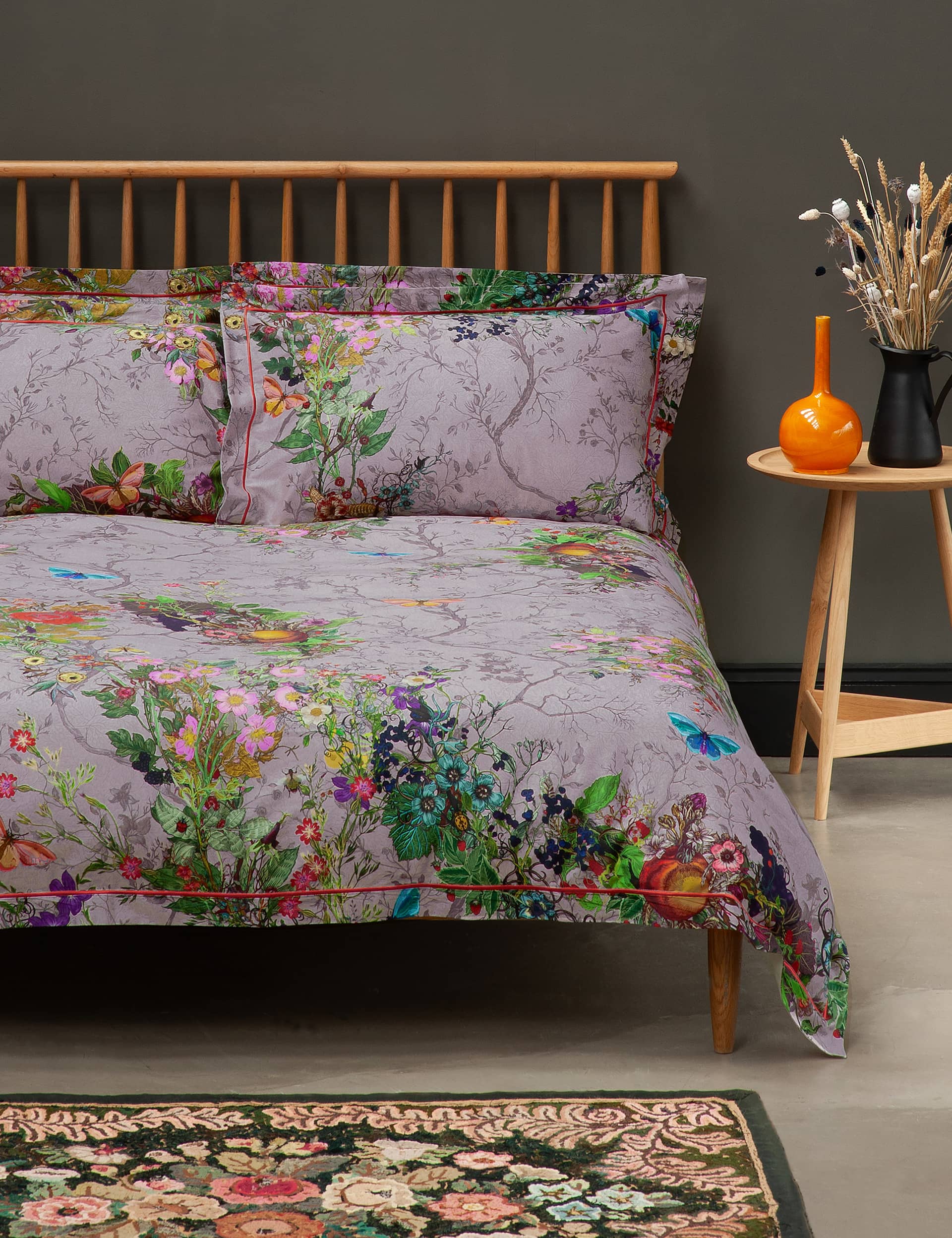 Timorous Beasties Pure Cotton Bloomsbury Garden Bedding Set