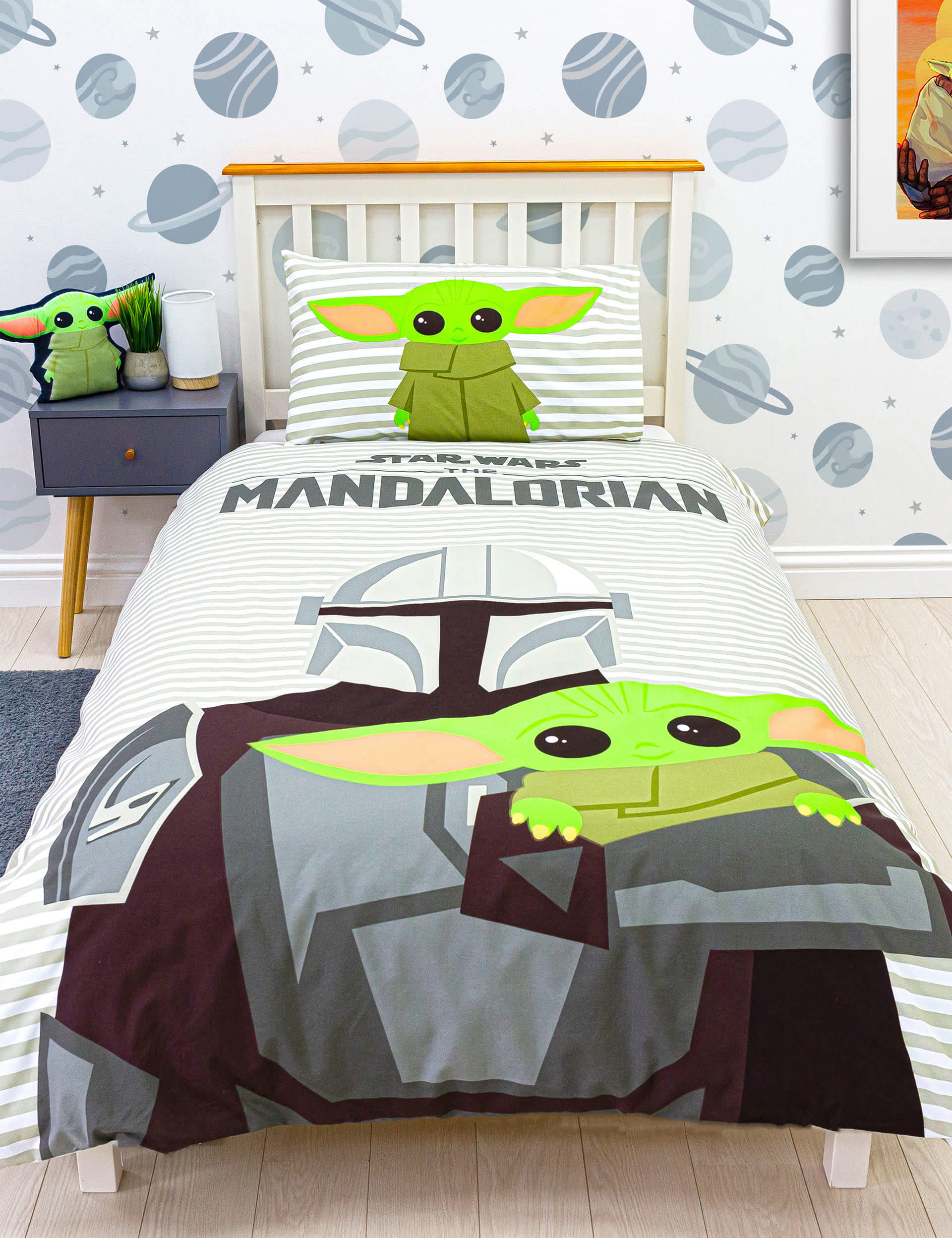 M&S Mandalorian Cotton Blend Single Bedding Set - Multi, Multi