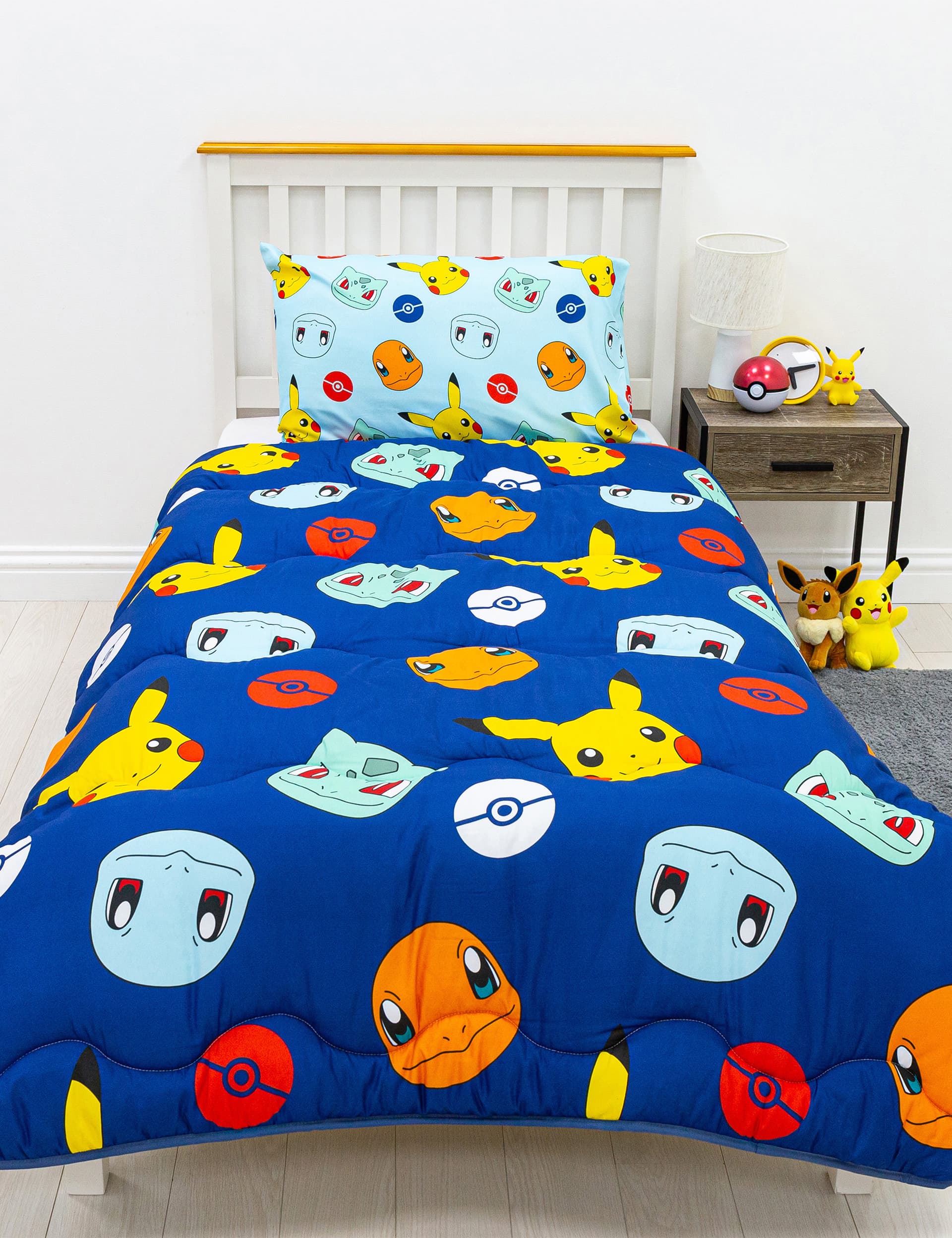 M&S Pokemon Single Coverless Duvet Set - Multi, Multi