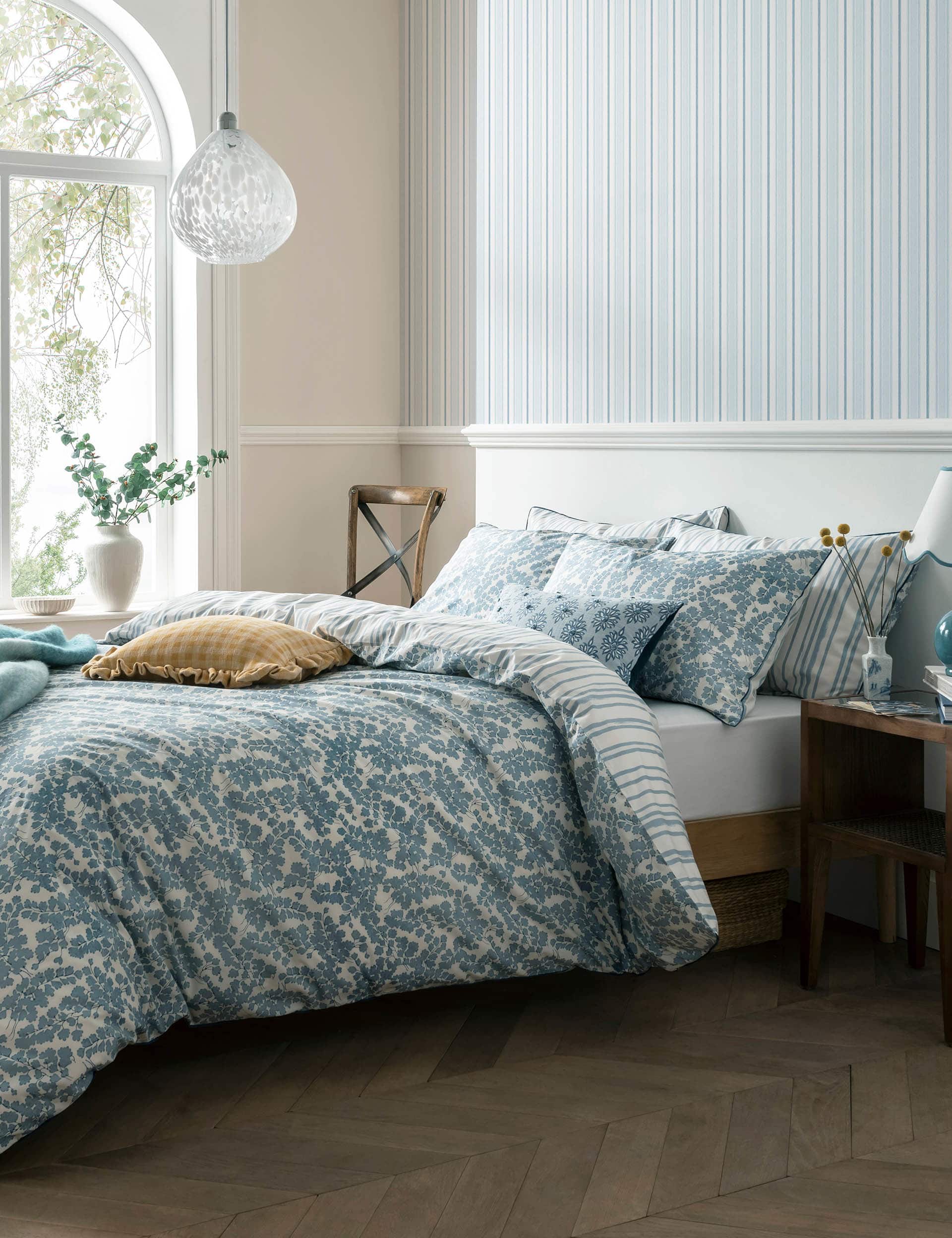 Laura Ashley Pure Cotton Cariad Spray Bedding Set