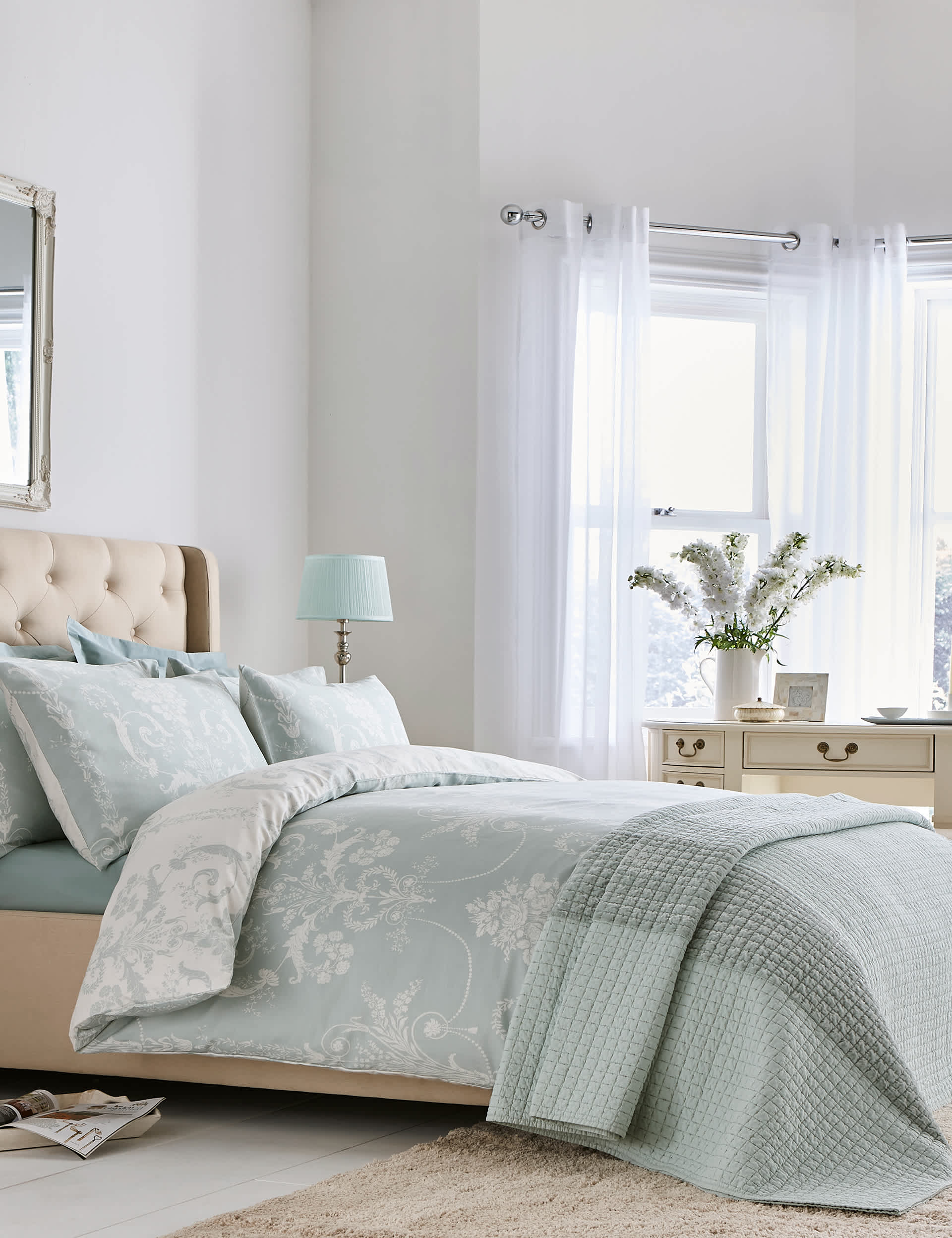 Laura Ashley Pure Cotton Sateen Josette Bedding Set