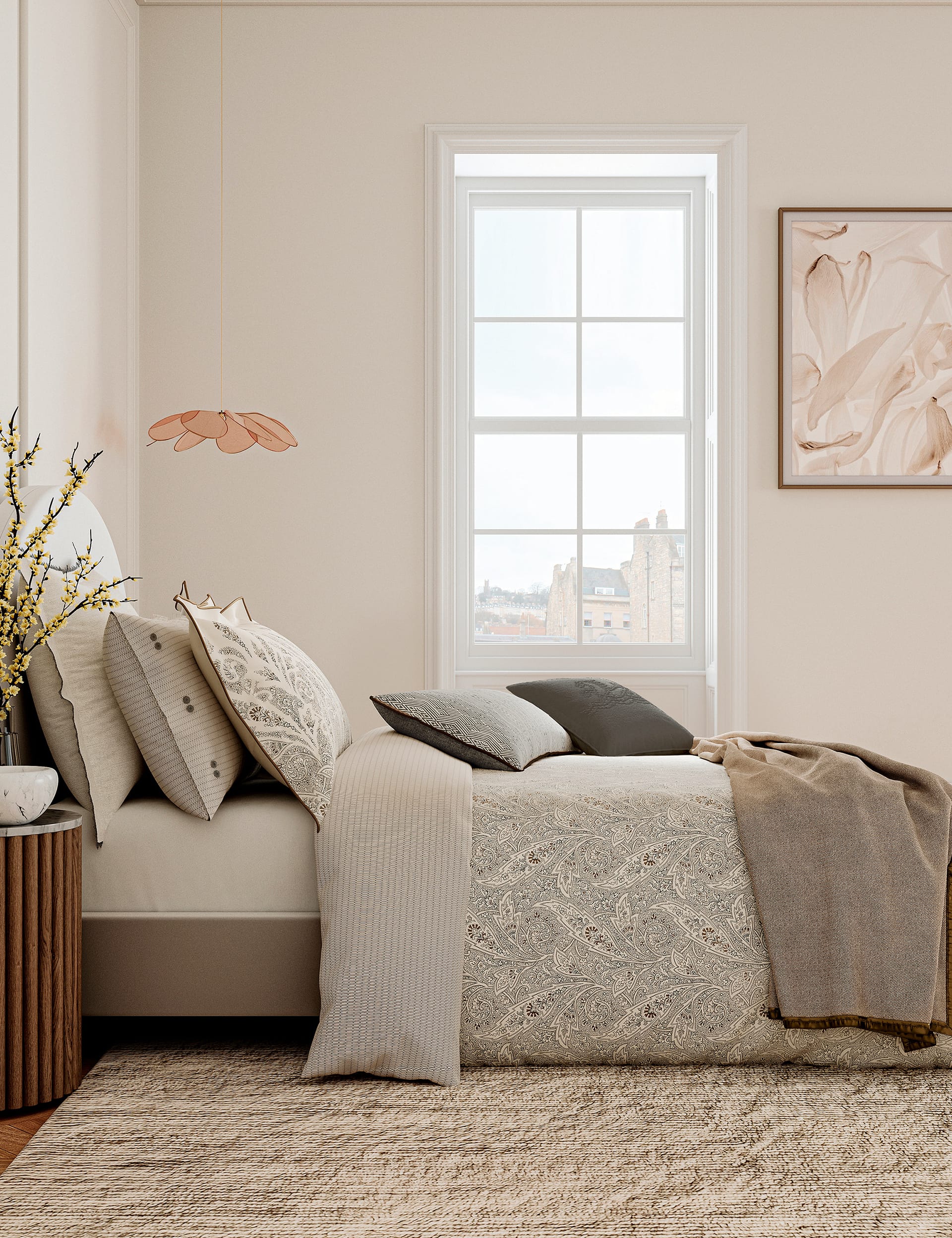 Bedeck Of Belfast Pure Cotton Sateen Umma Bedding Set