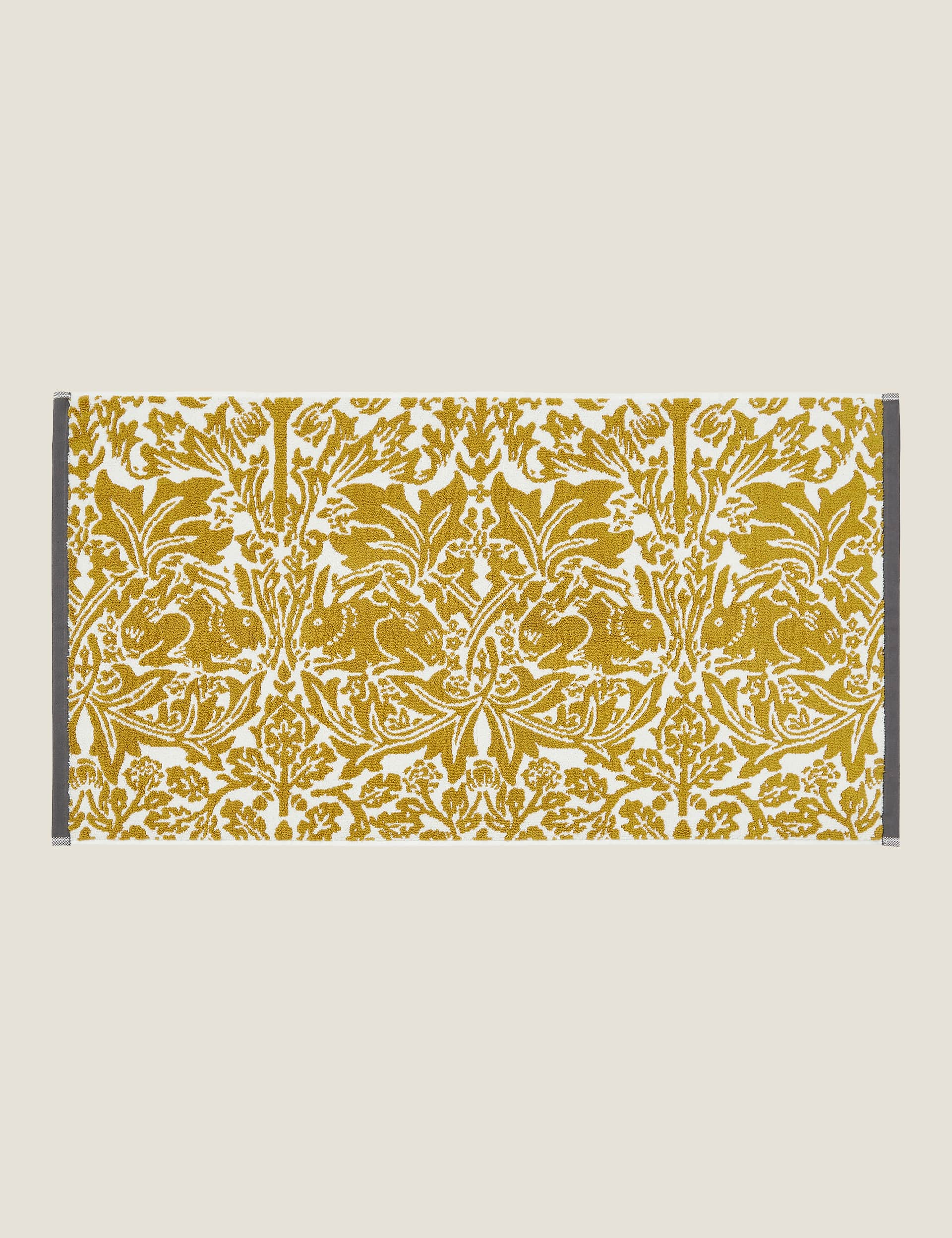 William Morris At Home Pure Cotton Brother Rabbit Bath Mat - Ochre, Ochre