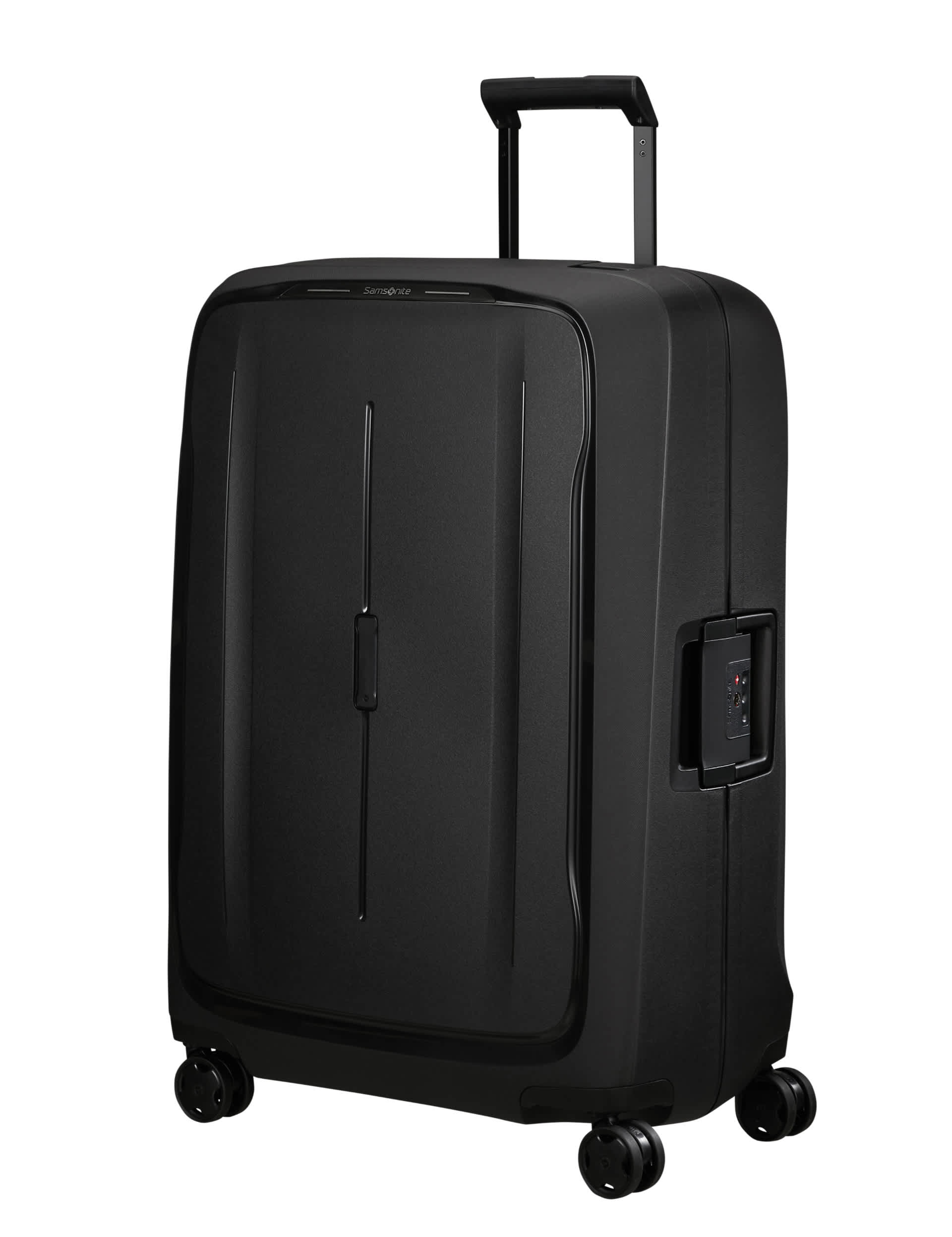 Samsonite Essens 4 Wheel Hard Shell Large Suitcase - Black, Yellow,Black,Navy