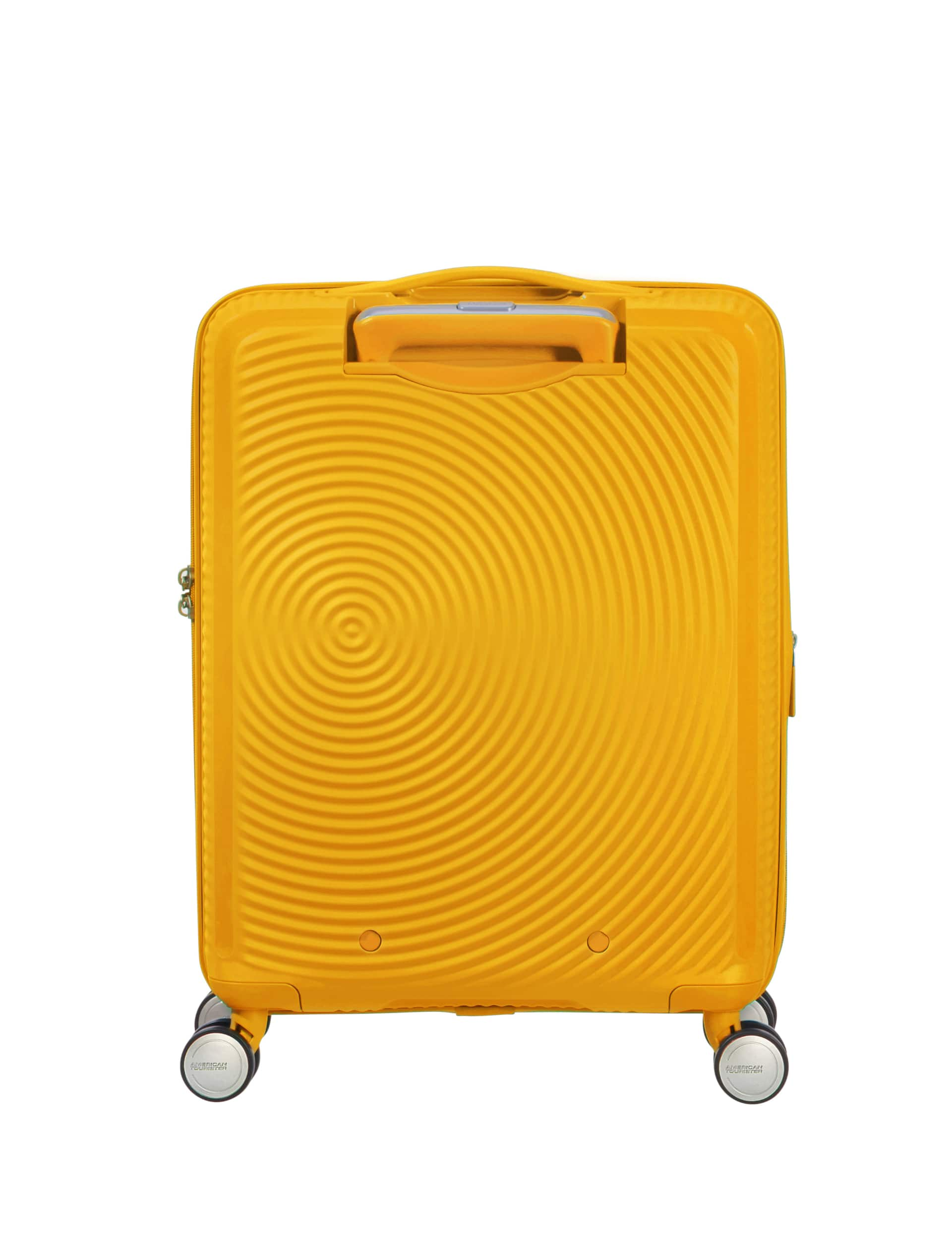 American Tourister Soundbox 4 Wheel Hard Shell Cabin Suitcase - Yellow, Yellow,Black