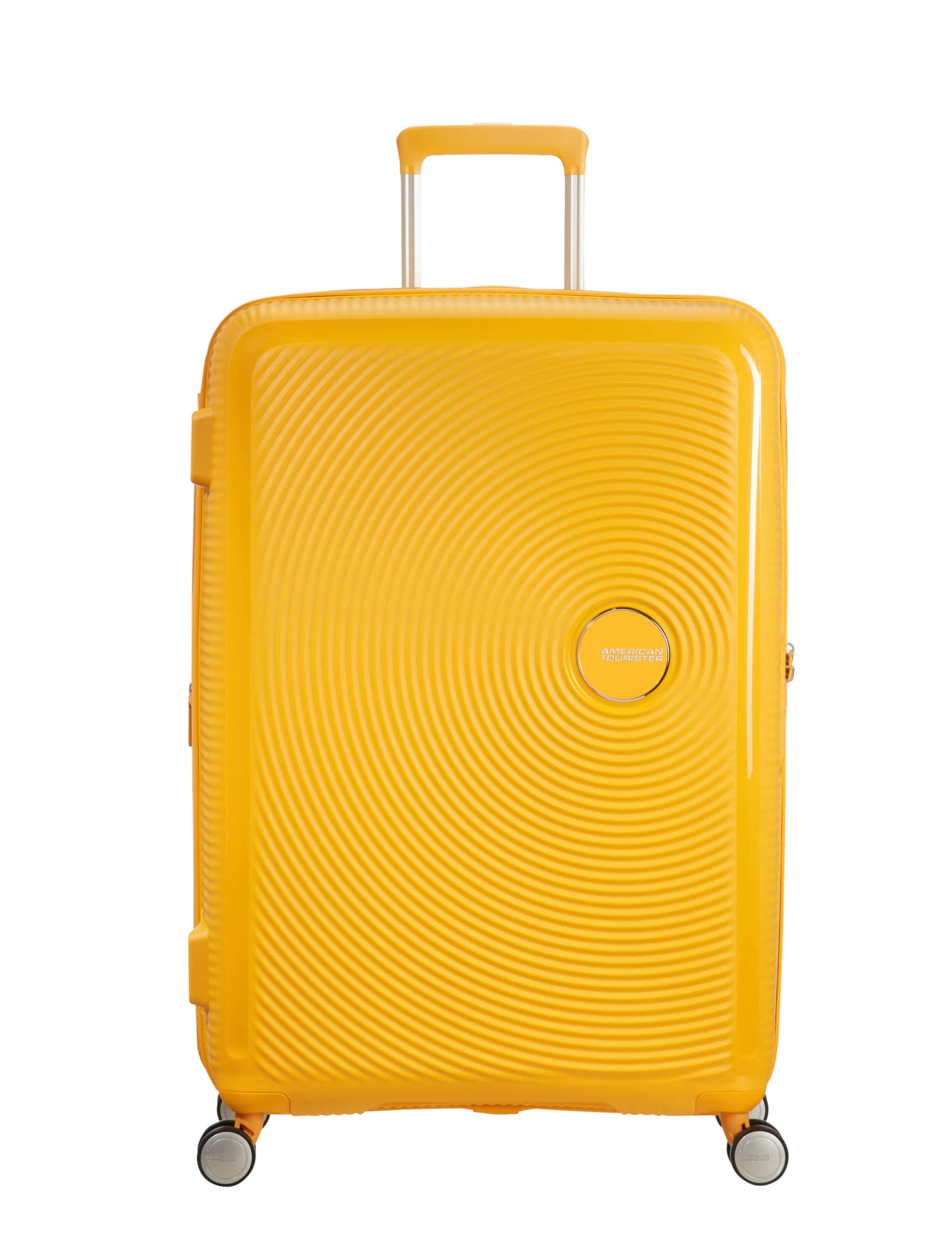 American Tourister Soundbox 4 Wheel Hard Shell Large Suitcase - Yellow, Black,Yellow