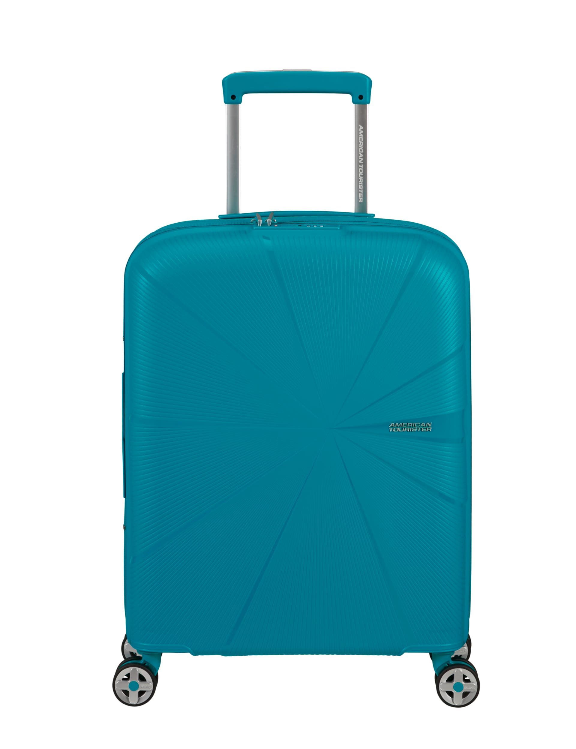 American Tourister Starvibe 4 Wheel Hard Shell Cabin Suitcase - Turquoise, Black,Navy,Turquoise