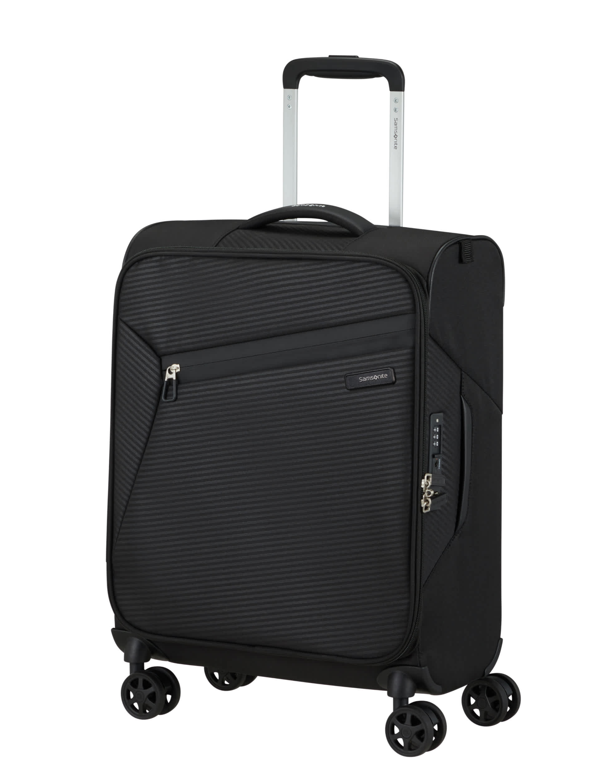 Samsonite Litebeam 4 Wheel Soft Cabin Suitcase - Black, Navy,Black