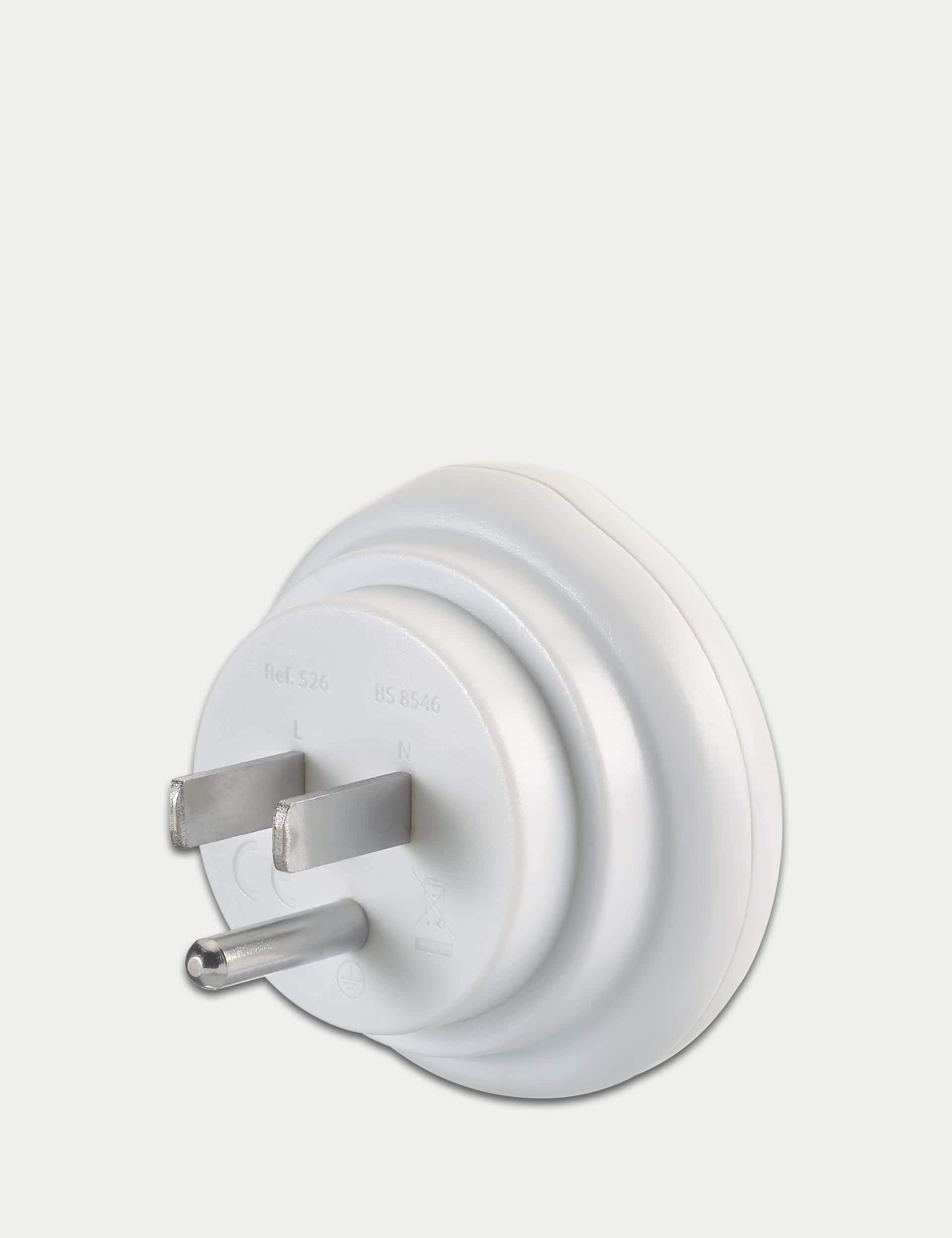 Go Travel UK-USA Travel Adaptor - White, White