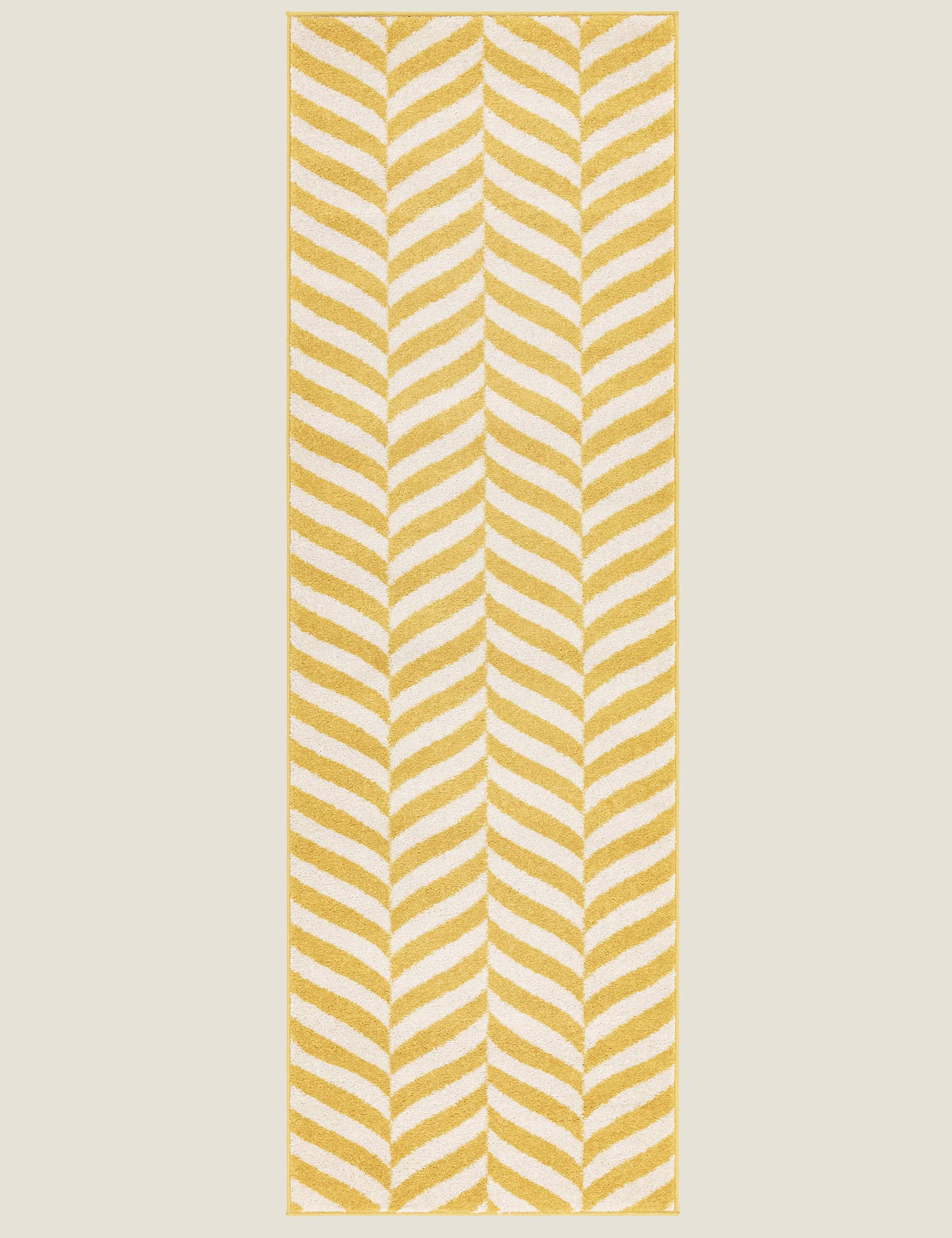 Asiatic Muse Chevron Rug - SML - Yellow, Yellow