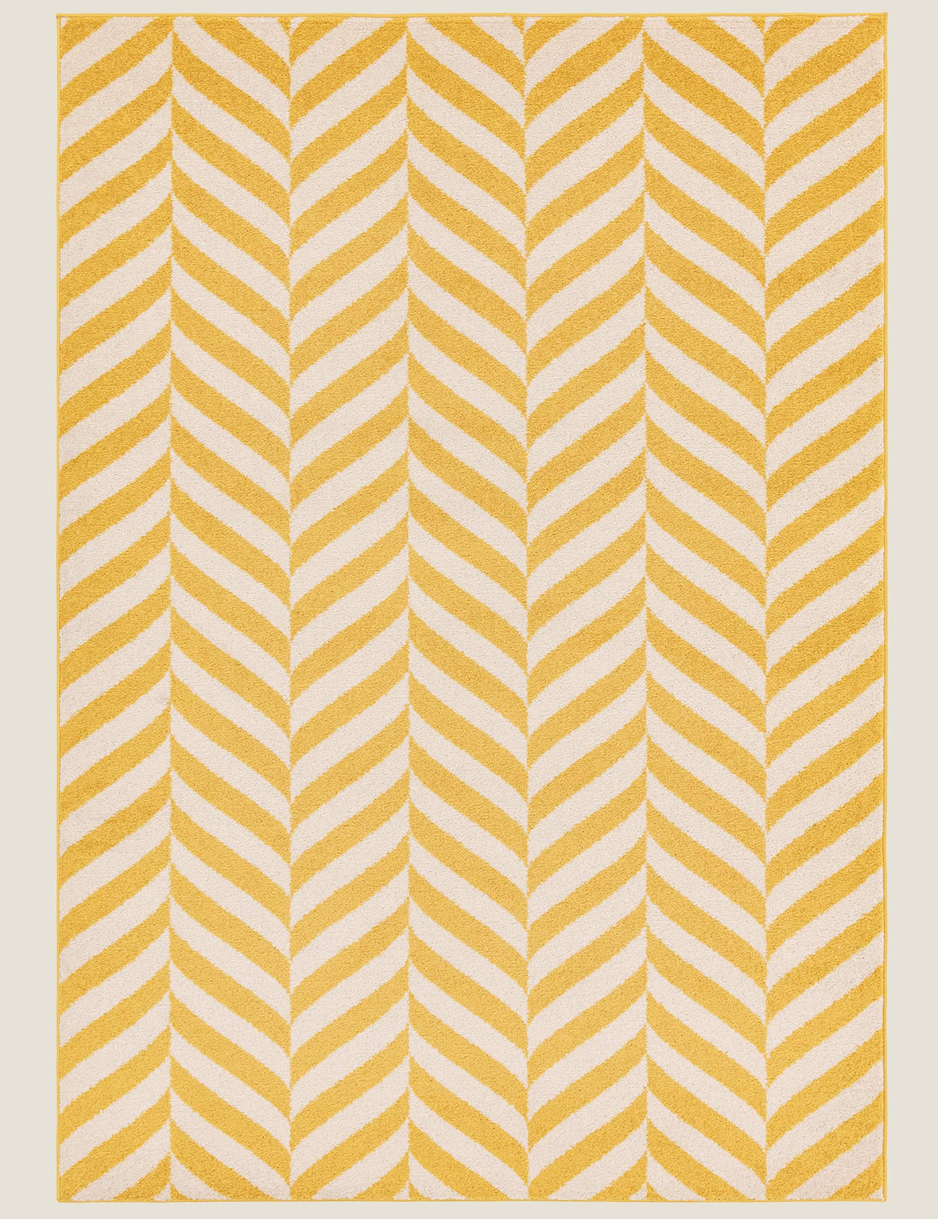 Asiatic Muse Chevron Rug - MED - Yellow, Yellow