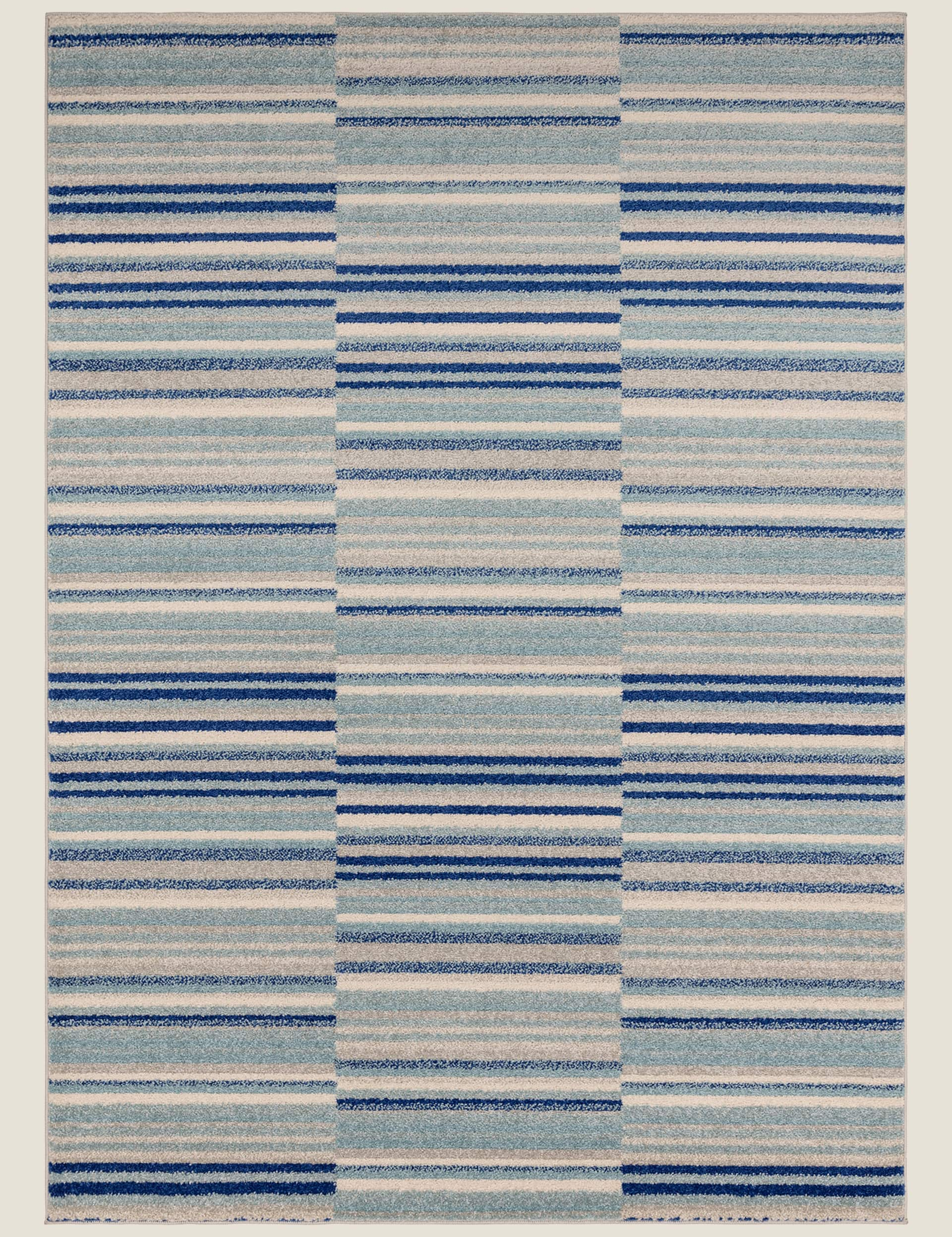 Asiatic Muse Stripe Rug - Large - Blue, Blue