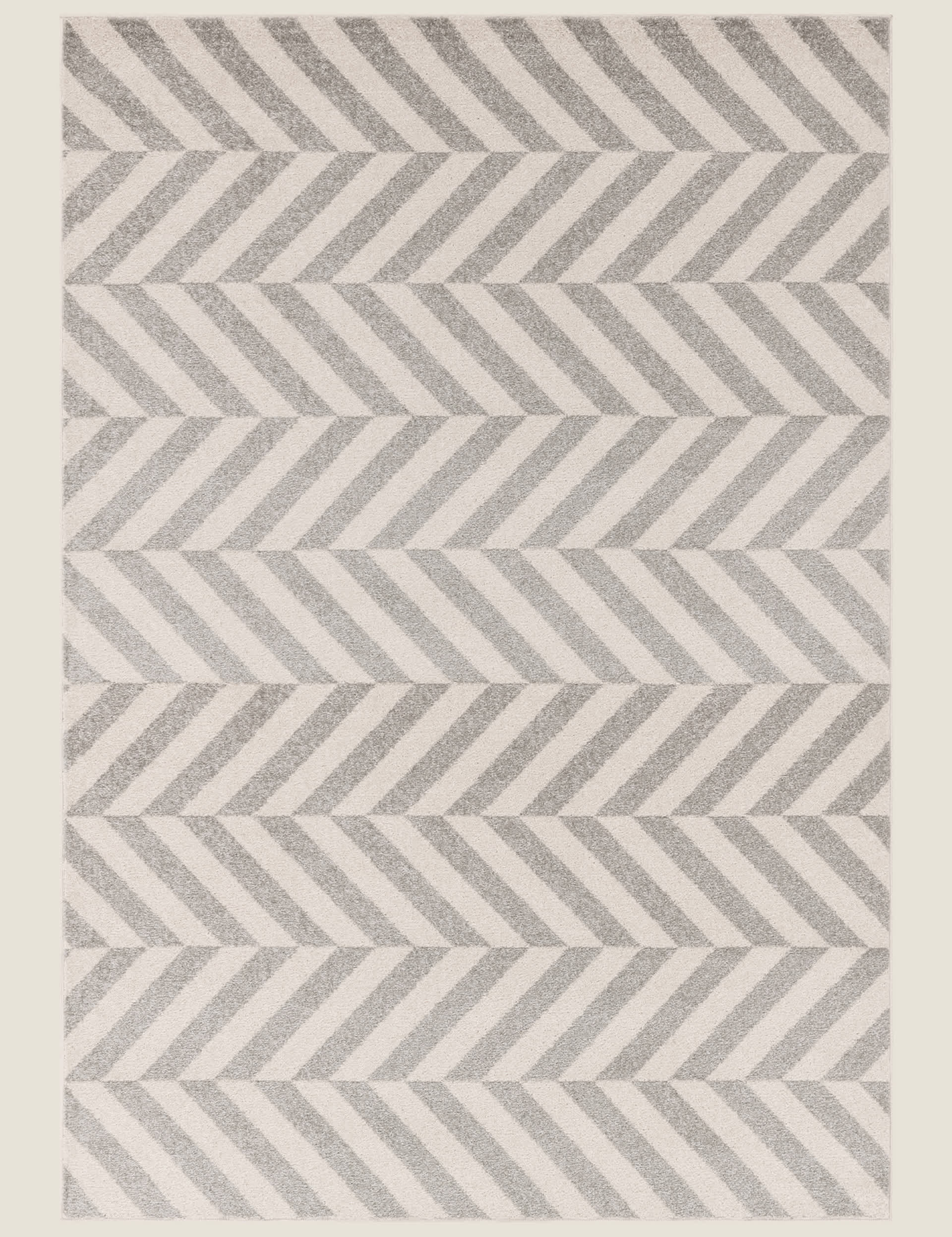 Asiatic Muse Chevron Grey Rug - MED, Grey