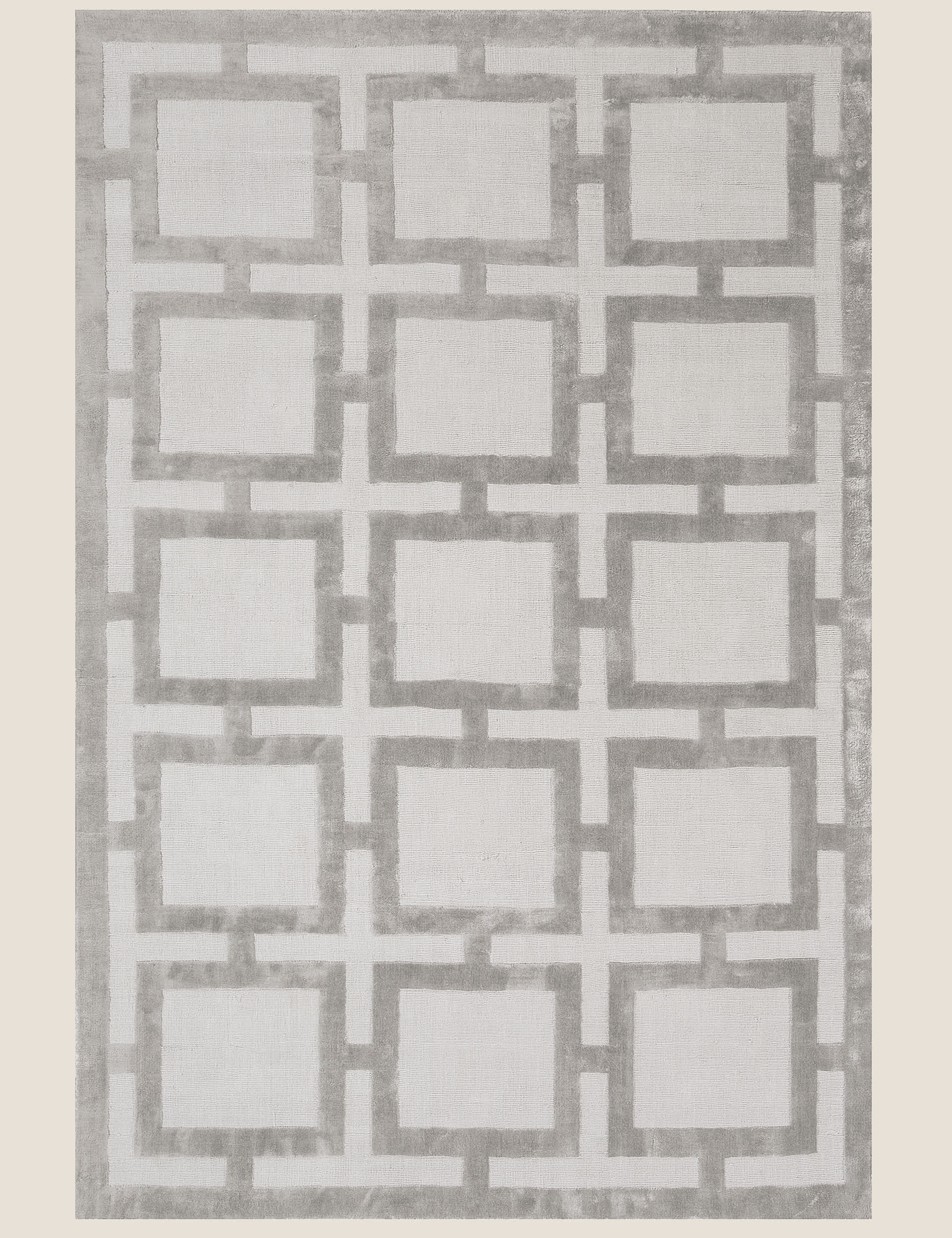 Asiatic Eaton Contemporary Geometric Rug - MED - Silver, Silver