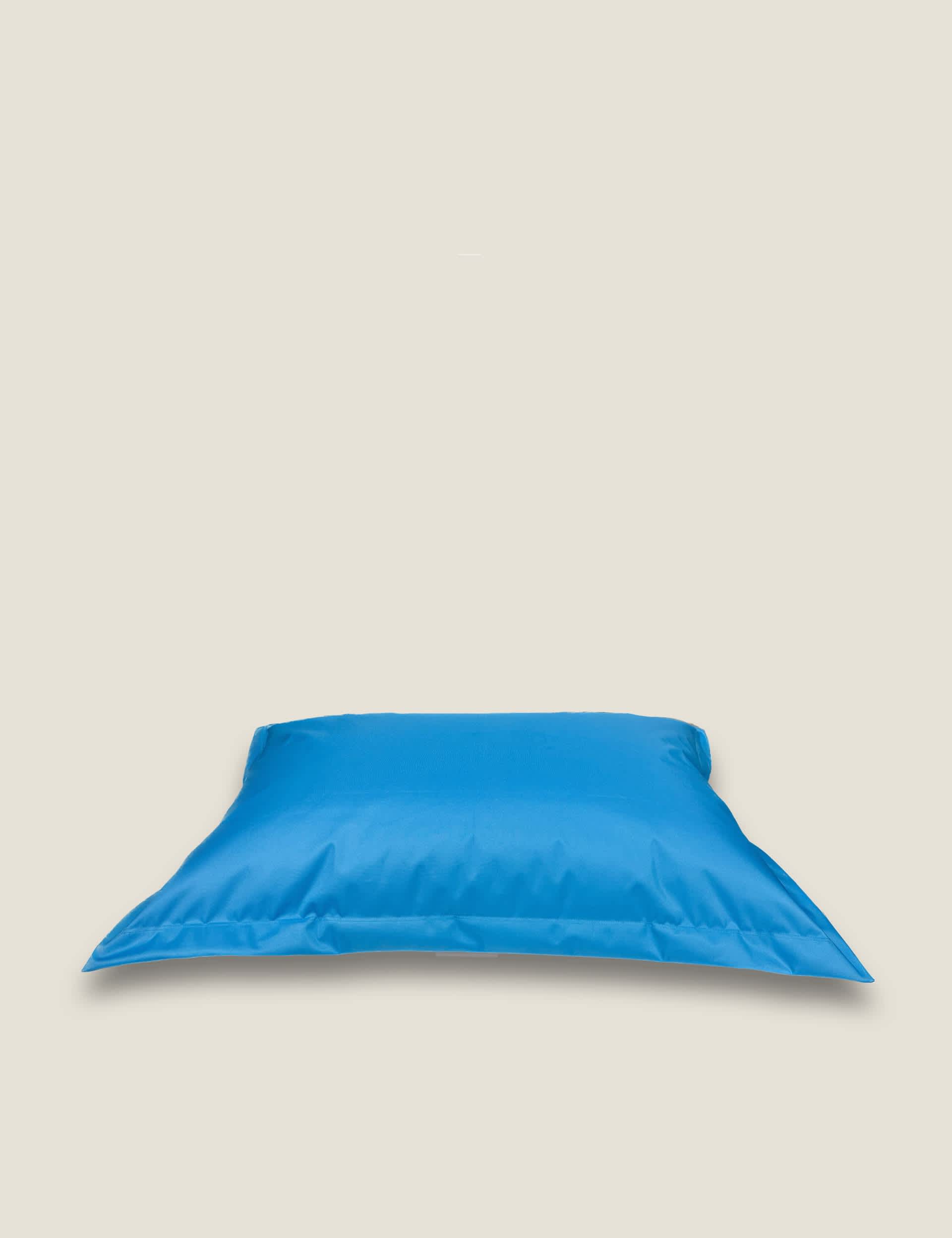 Kaikoo Oversized Outdoor Floor Cushion - Medium Blue Mix, Medium Blue Mix