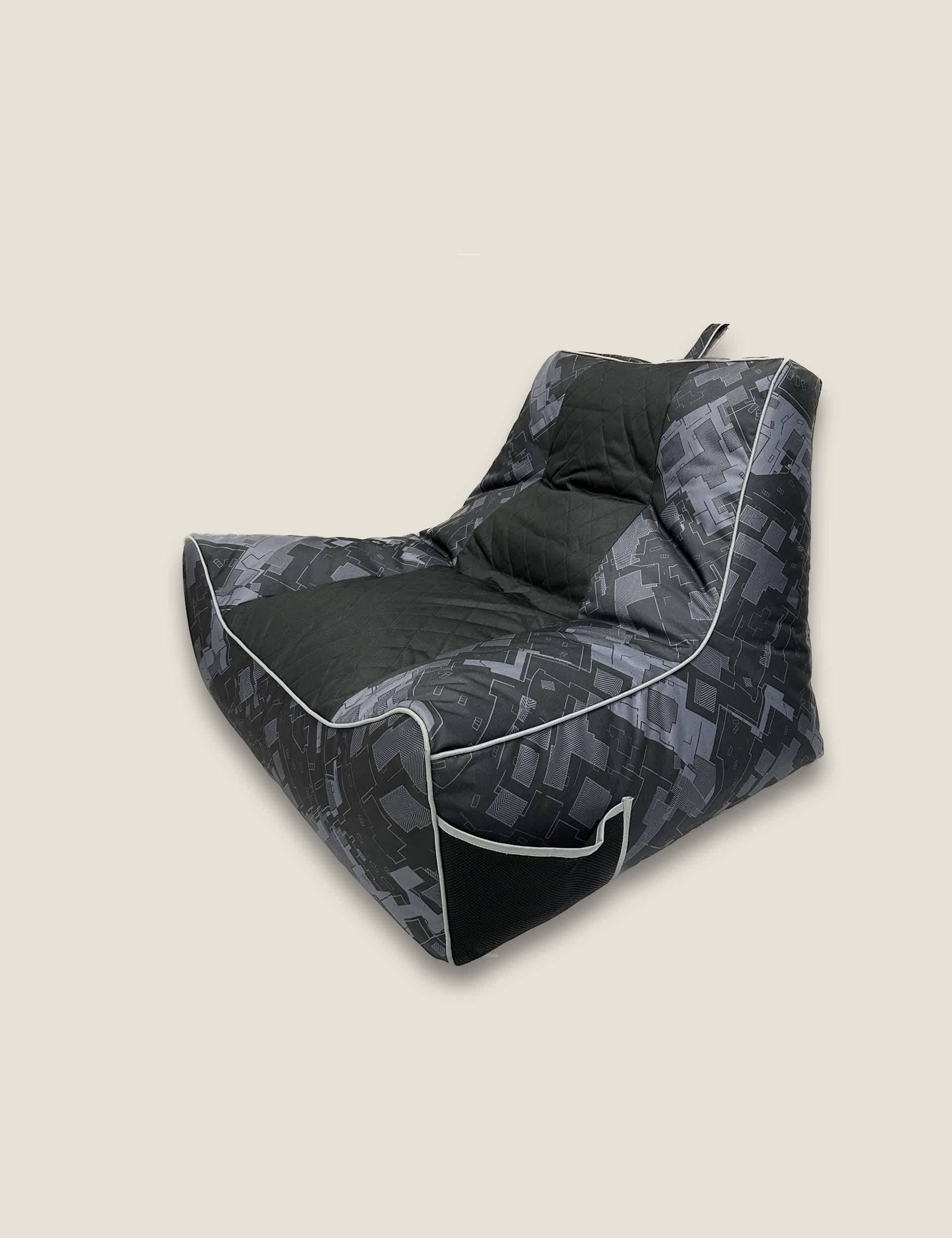 Kaikoo Gaming Chair Beanbag - Black Mix, Black Mix