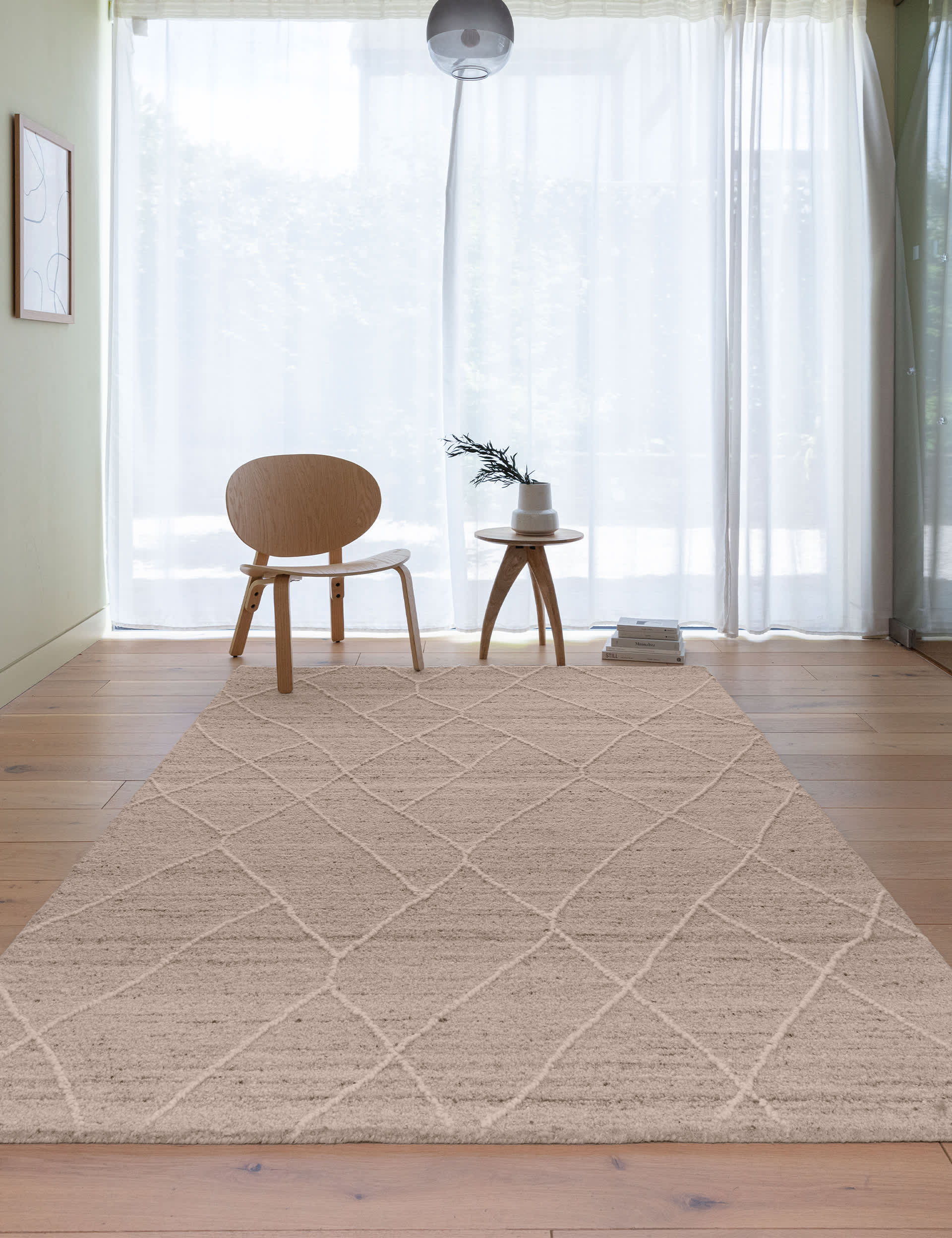 Asiatic Noah Pure Wool Rug - Beige, Grey,Beige