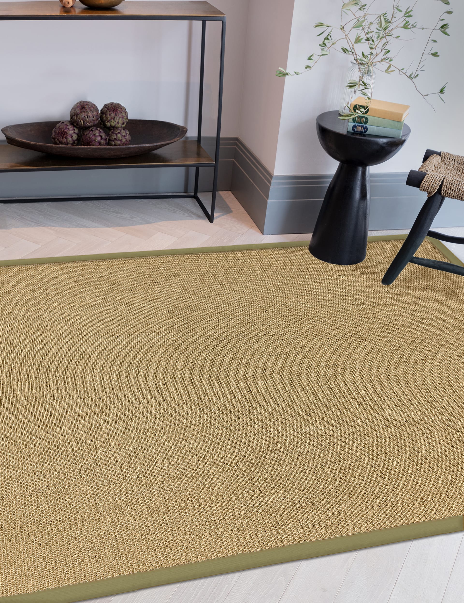 Asiatic Sisal Pure Cotton Rug - Beige, Beige