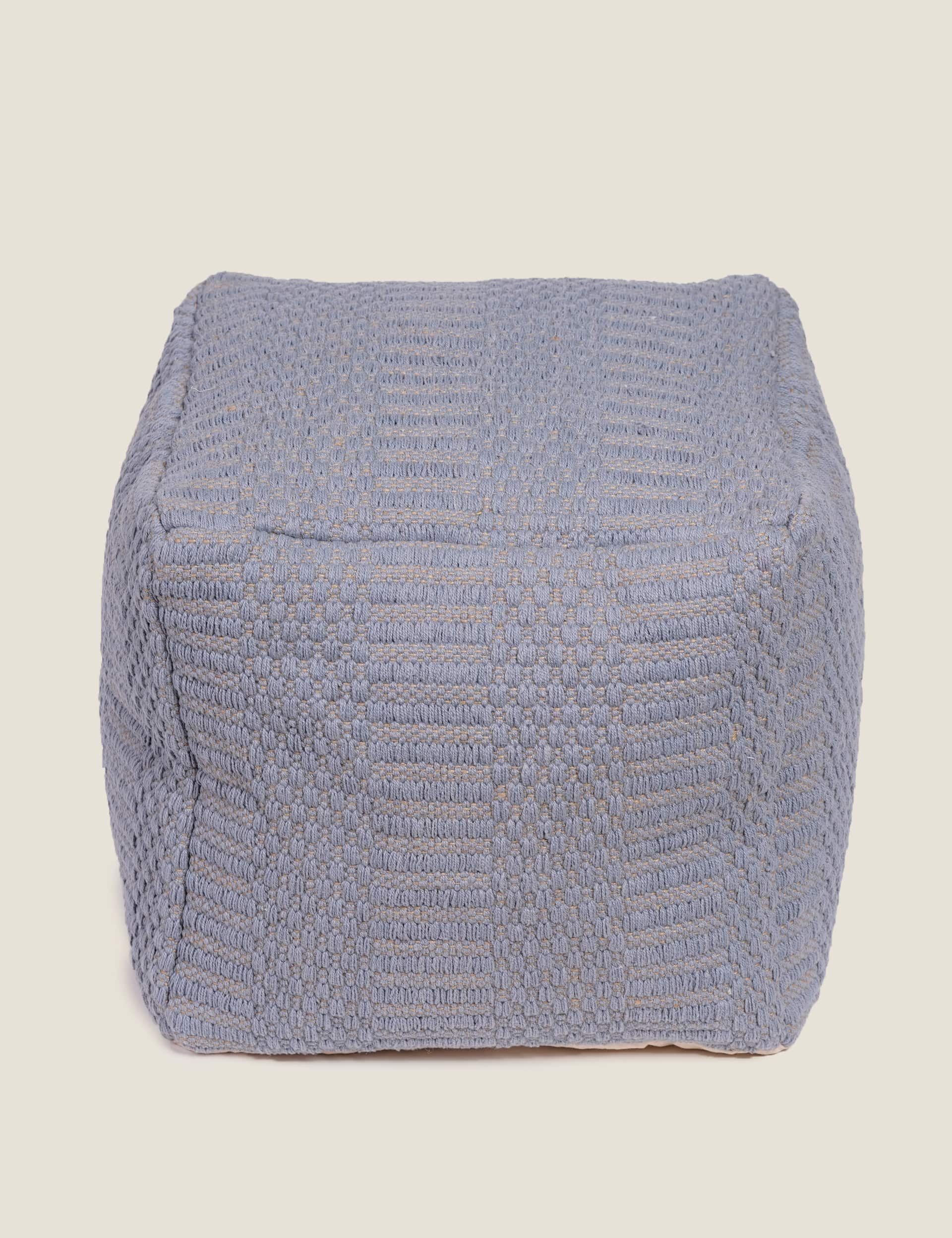 Kaikoo Diamond Pouffe - Grey, Grey