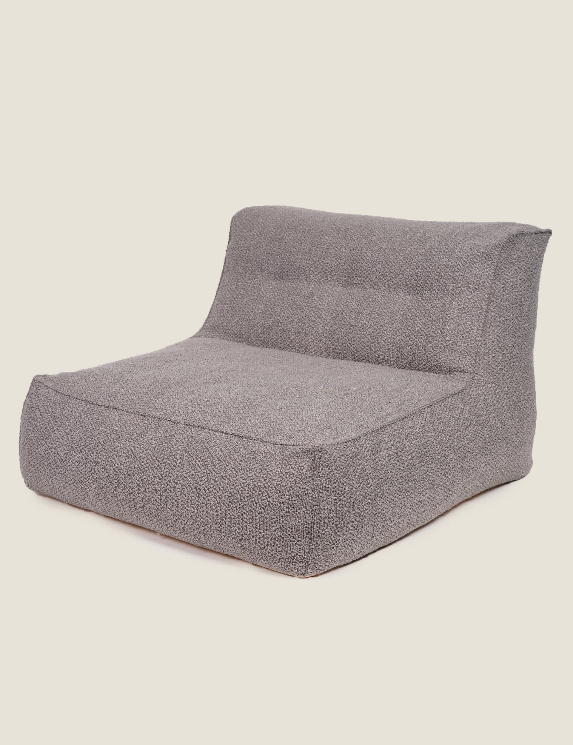 Kaikoo lounger interwoven grey boucle, Grey