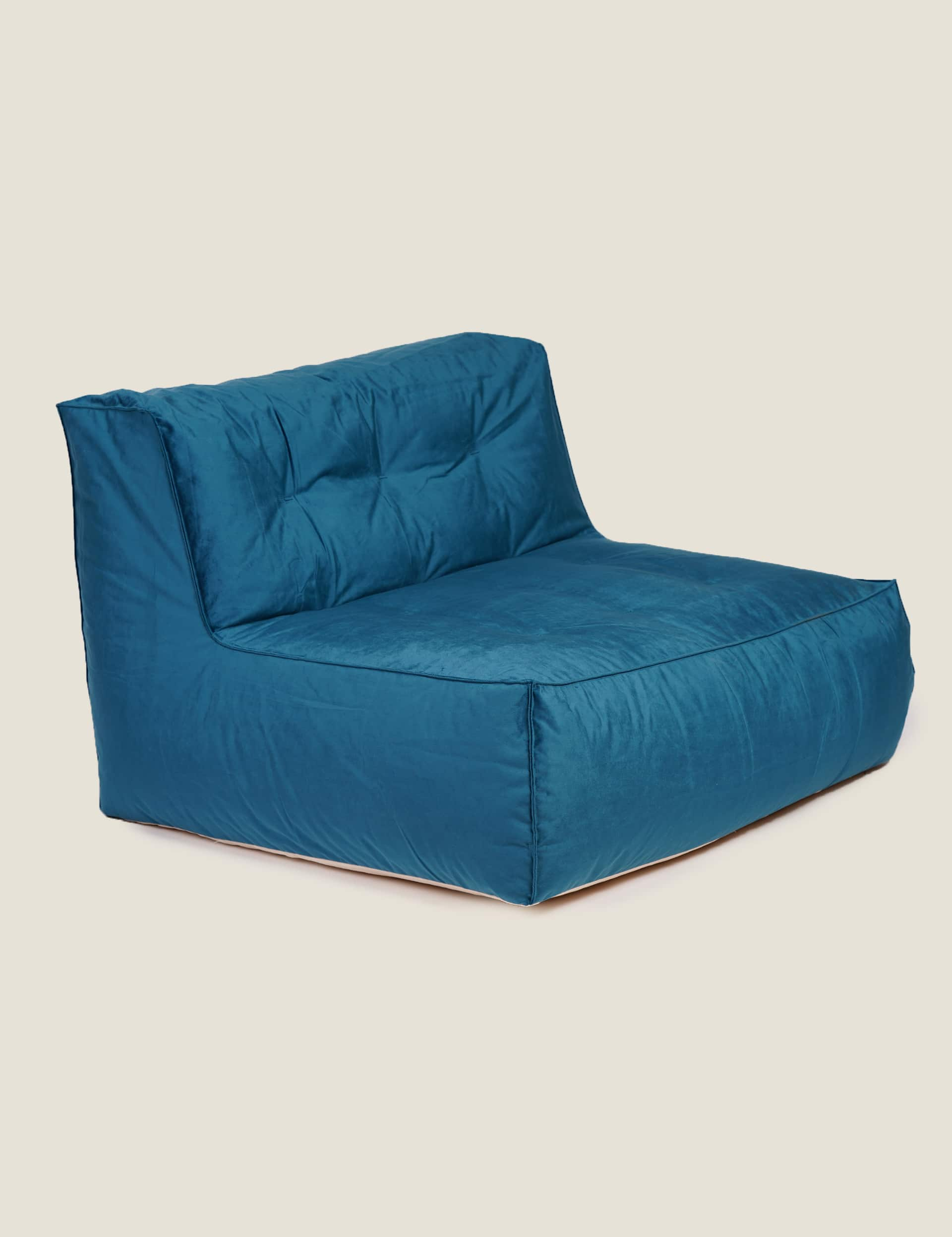 Kaikoo Velvet Beanbag Chair - Teal, Teal