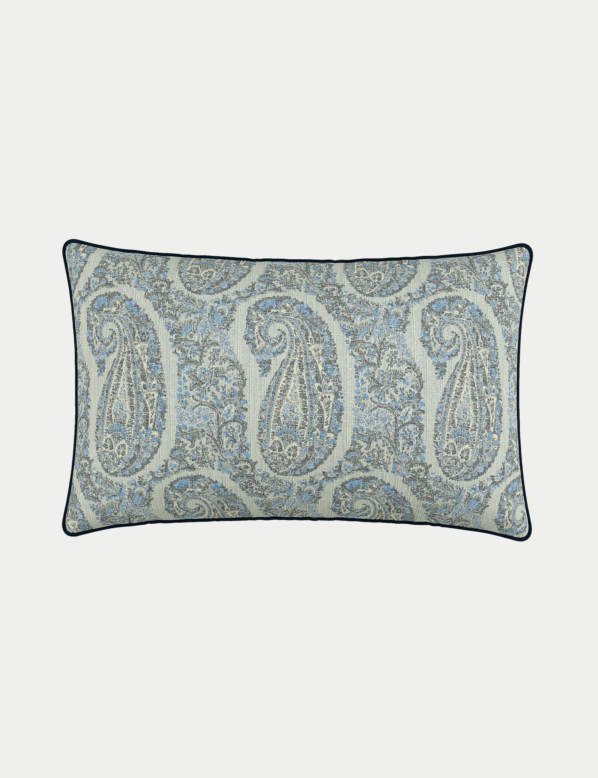 Bedeck Of Belfast Pure Cotton Delphine Cushion - Blue Mix, Blue Mix