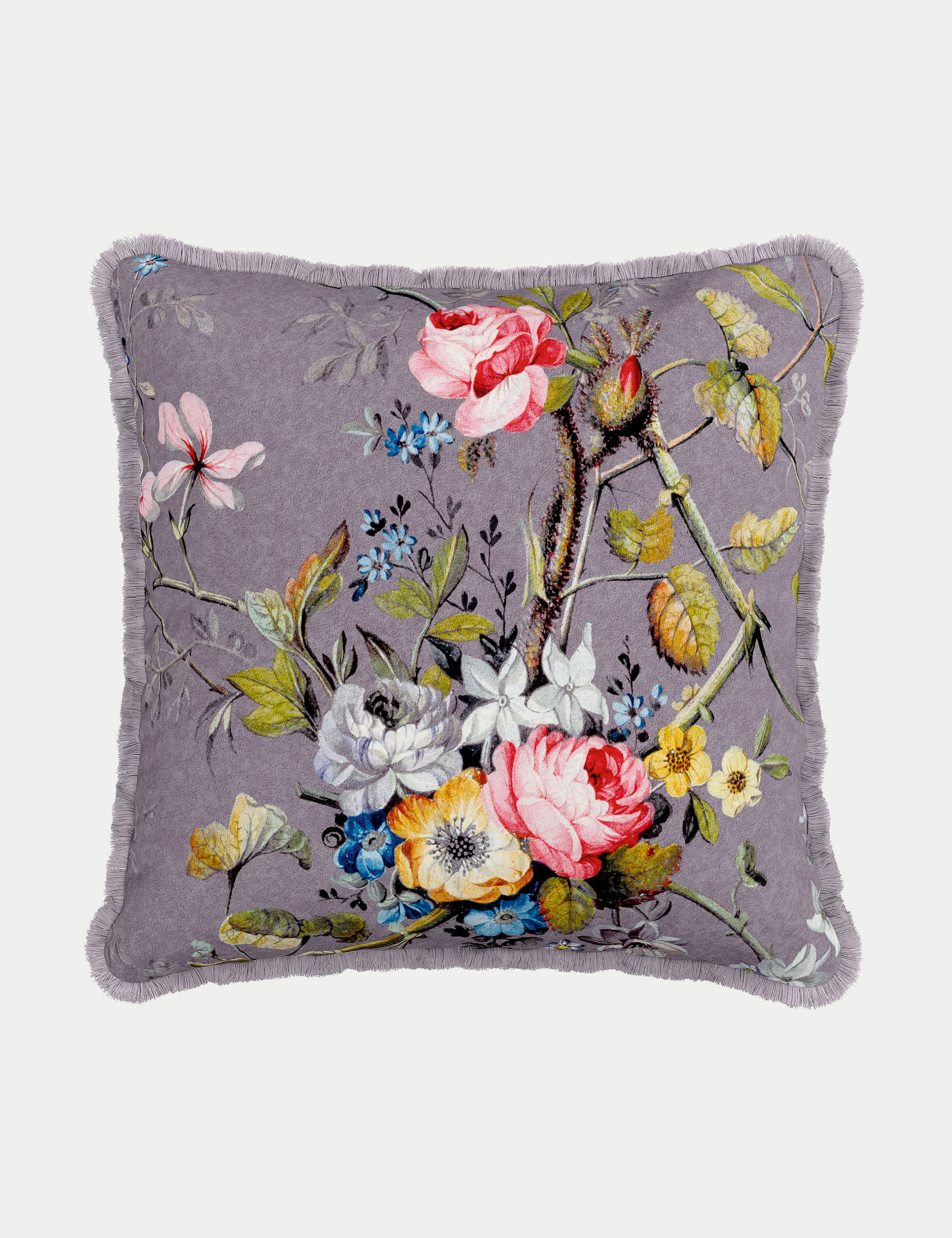 V&A Pure Cotton Kilburn Floral Cushion - Multi, Multi