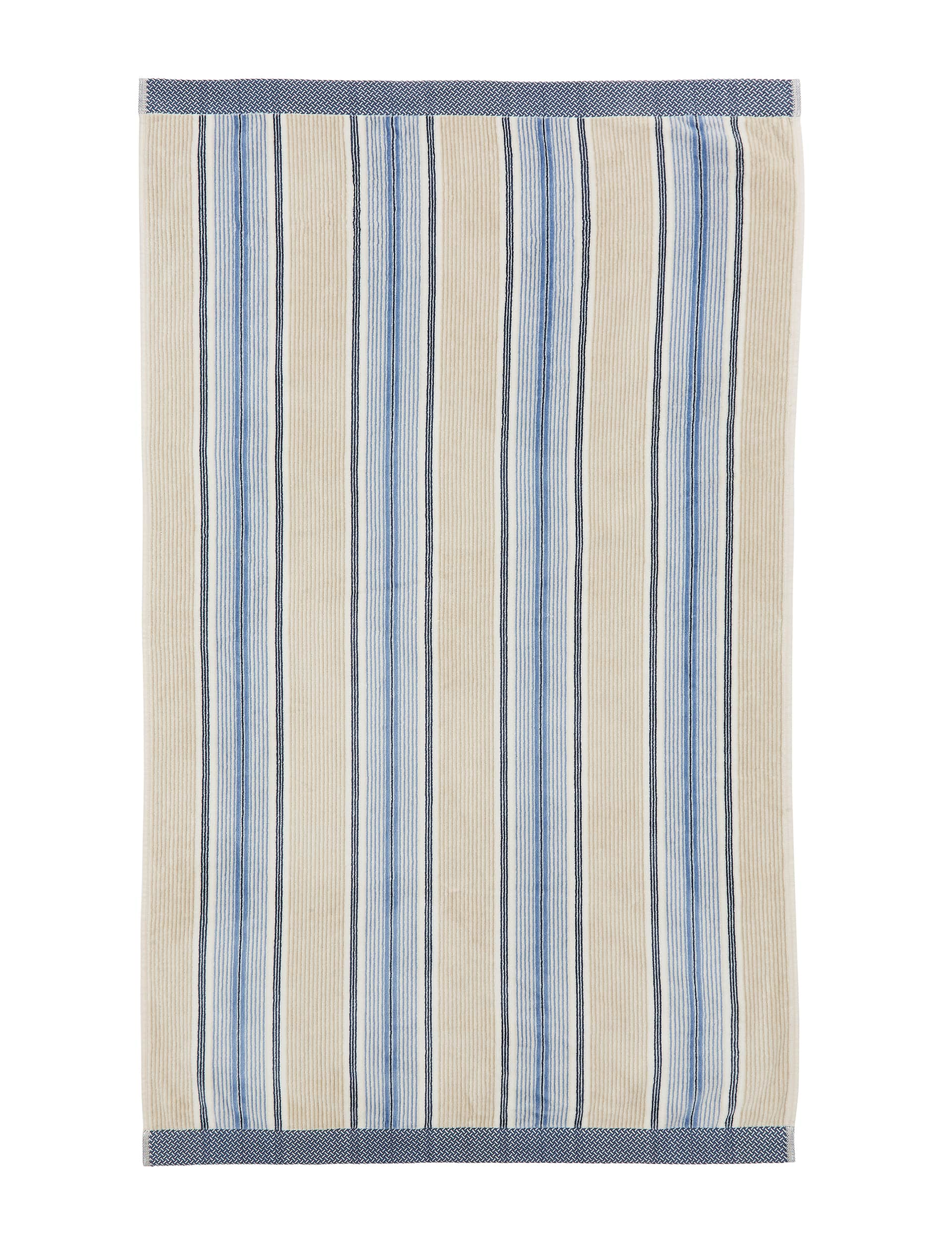 Bedeck Of Belfast Pure Cotton Lorelei Towel - HAND - Blue Mix, Blue Mix