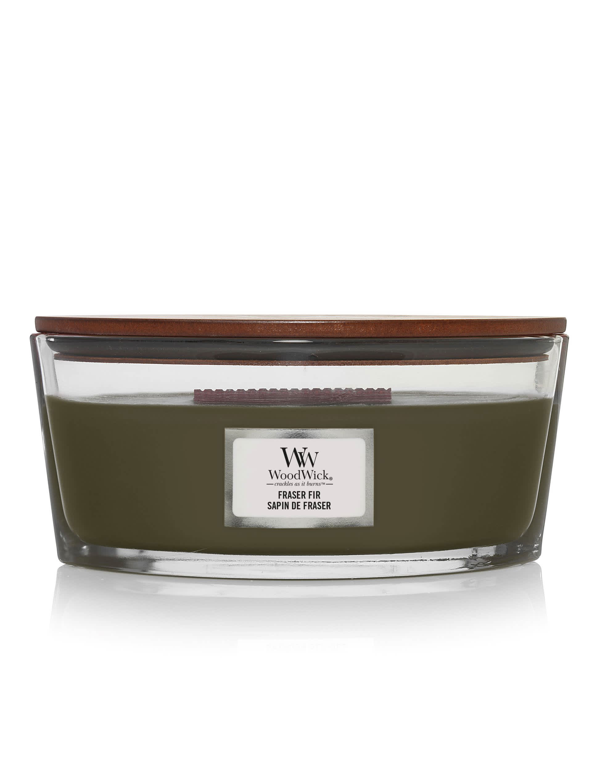 Woodwick Fraser Fir Ellipse Jar Candle - Brown, Brown