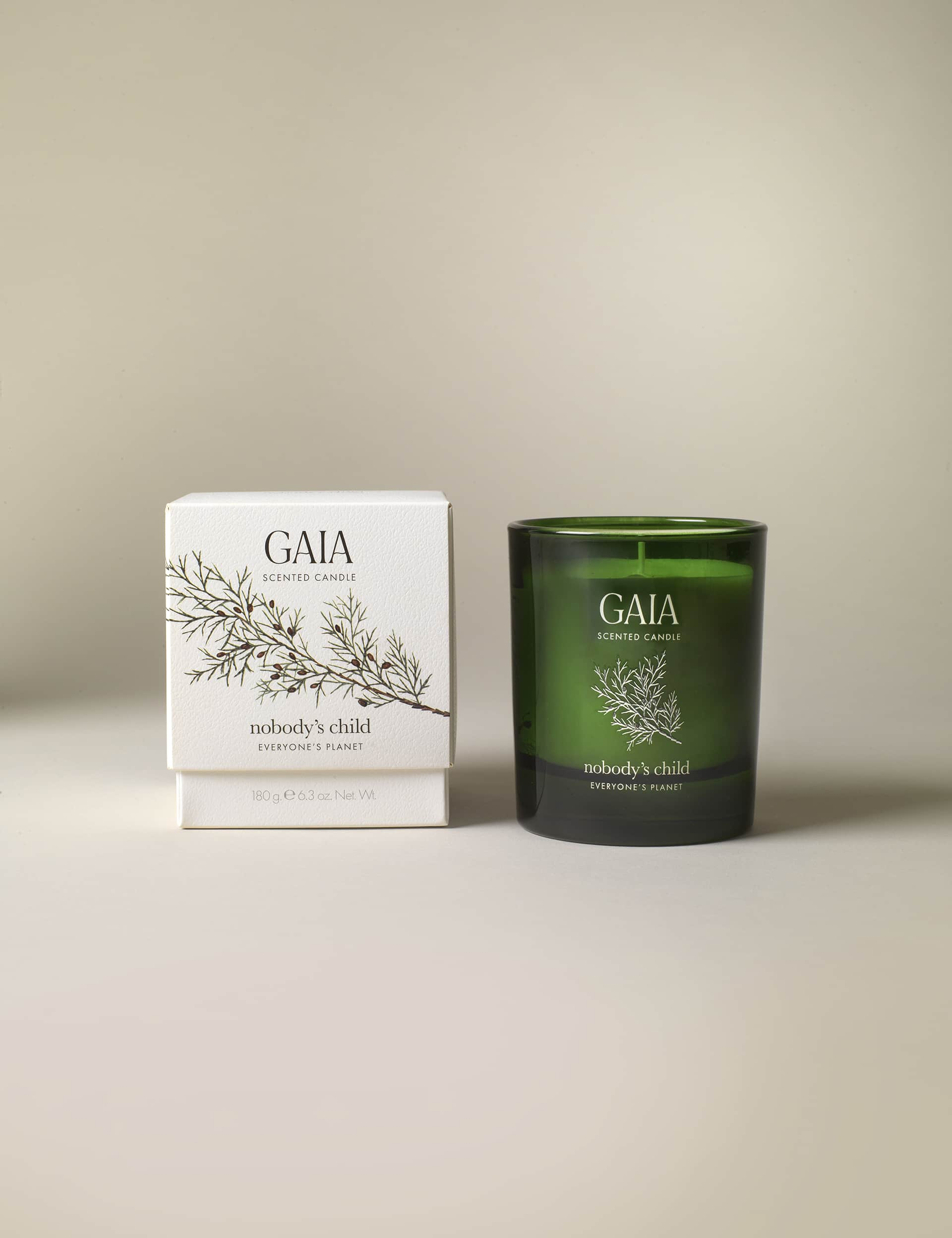 Nobody'S Child Gaia Scented Candle - Green Mix, Green Mix