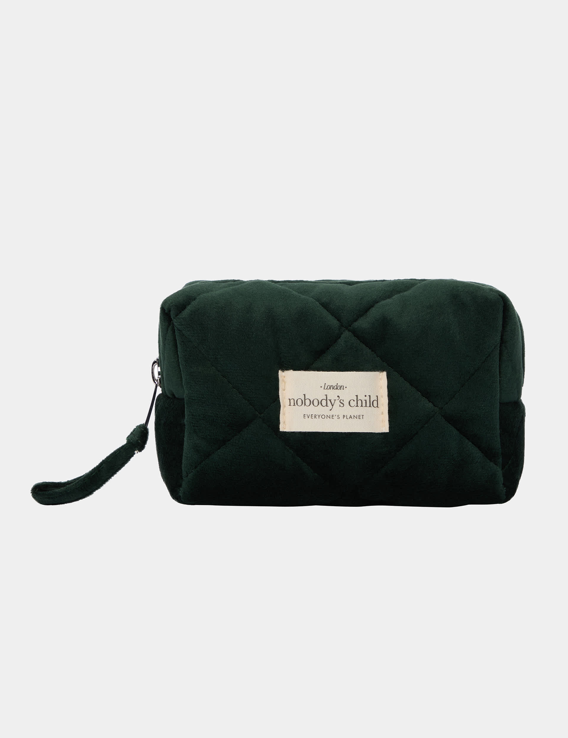 Nobody'S Child Velvet Goddess Make-Up Bag - Green, Green