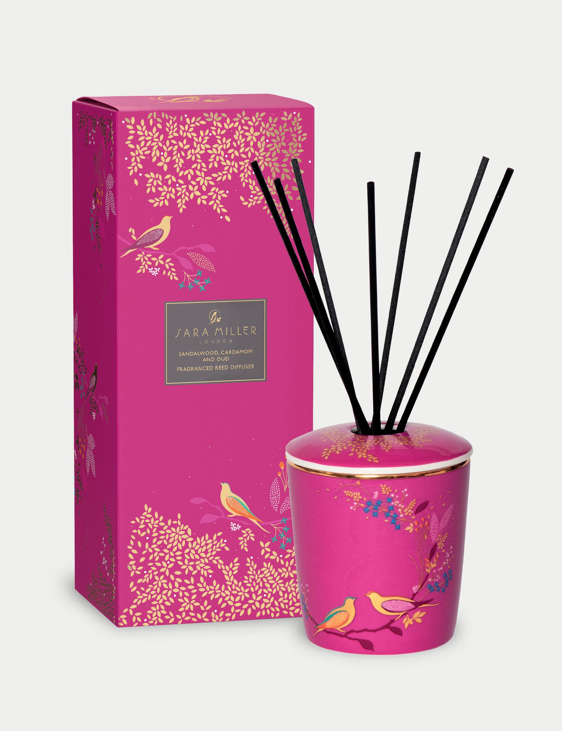 Sara Miller Sandalwood, Cardamom & Oud 200ml Diffuser - Pink, Pink