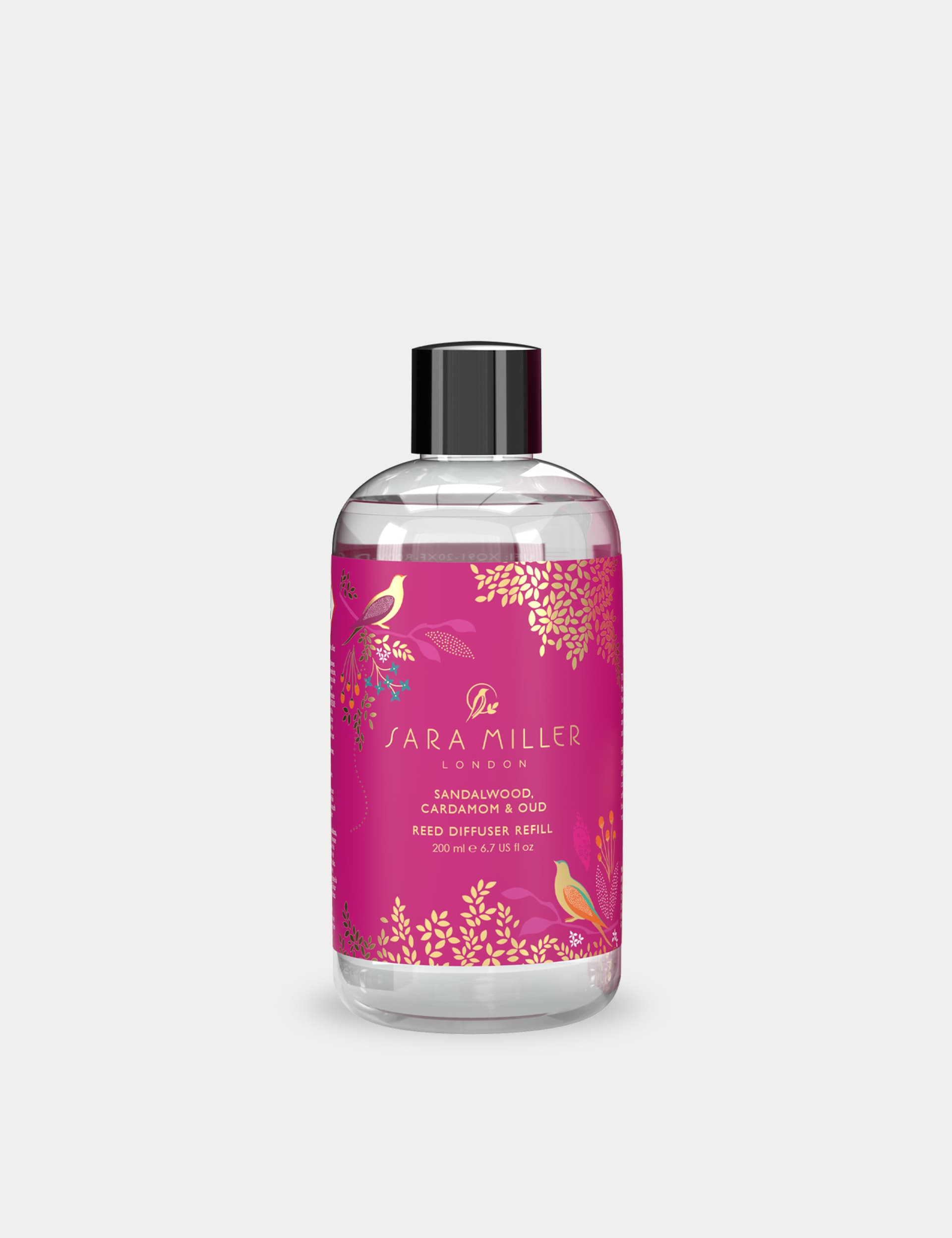 Sara Miller Sandalwood, Cardamom & Oud 200ml Diffuser Refill - Pink, Pink