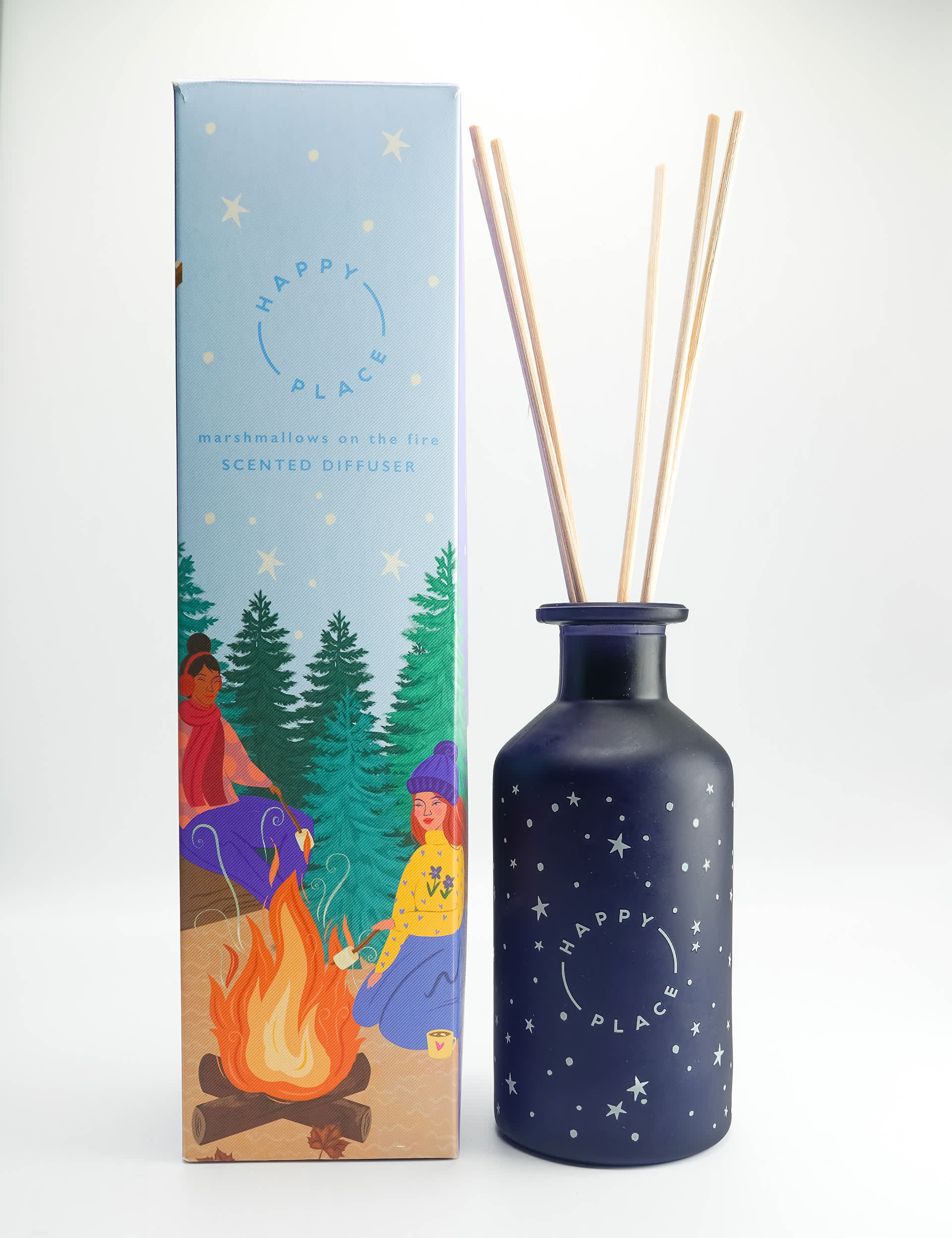 Happy Place Marshmallows On The Fire 100ml Diffuser - Multi, Multi