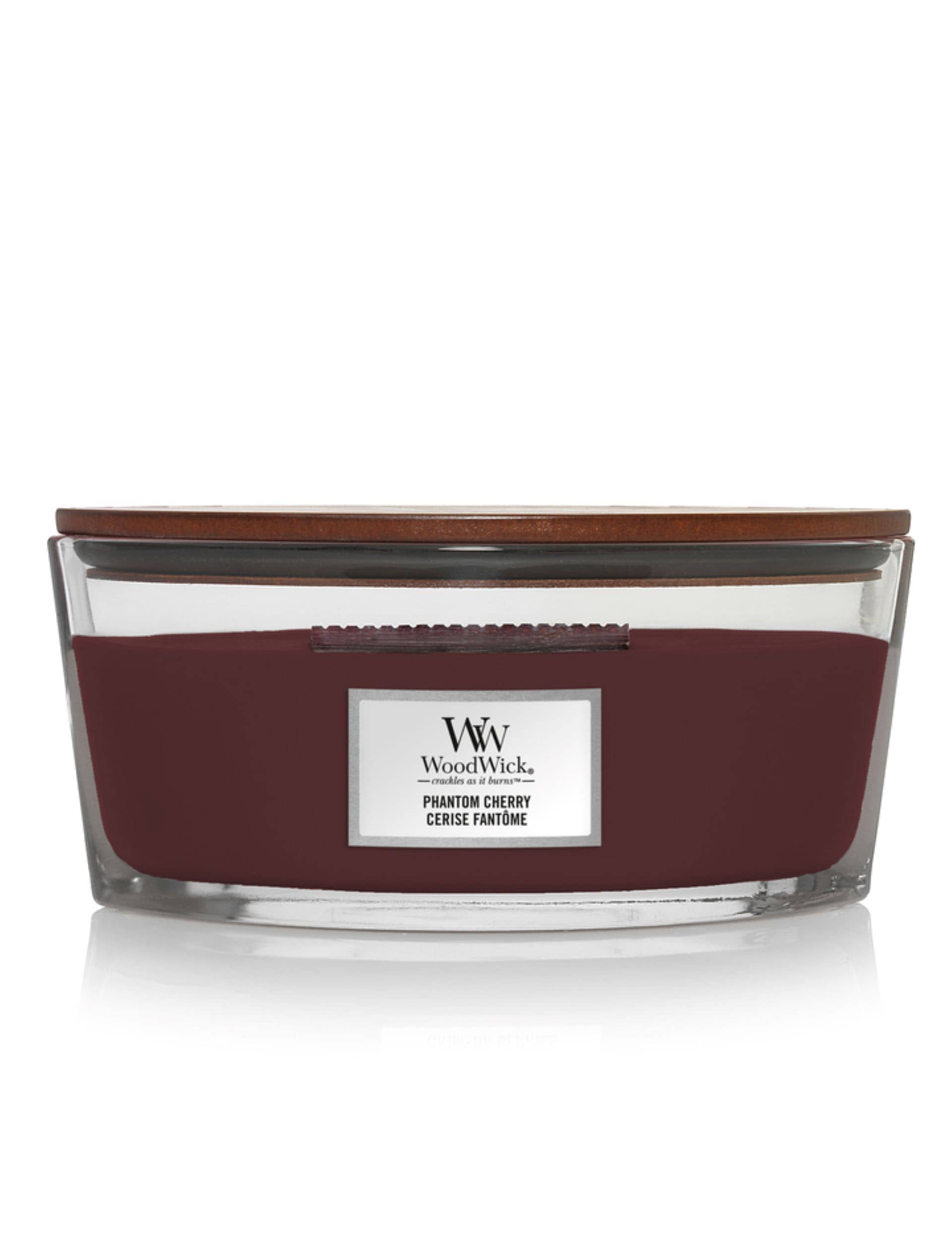 Woodwick Ellipse Phantom Cherry Candle - Soft Cherry, Soft Cherry