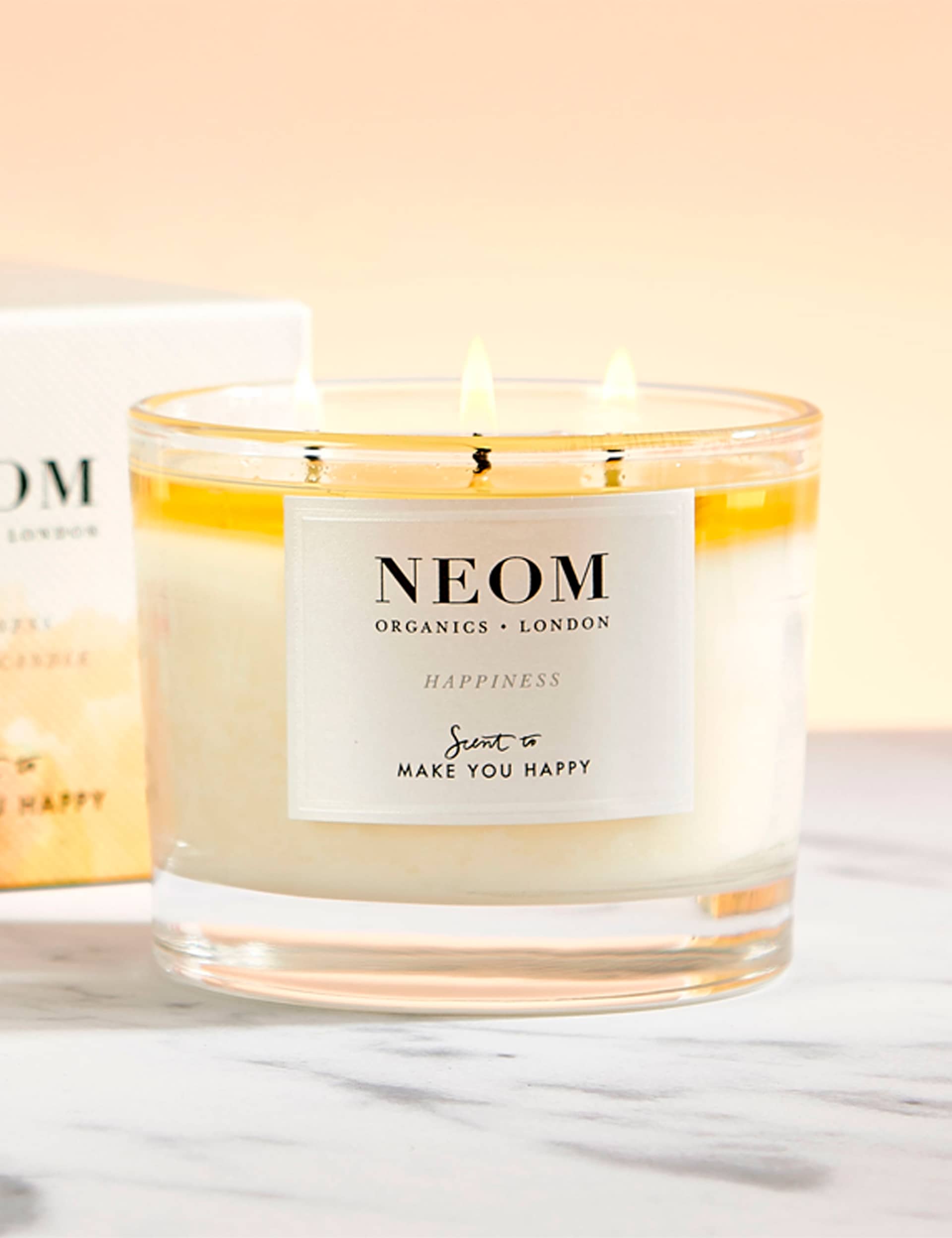 Neom Wellbeing Women's Happiness 3 Wick Candle 420g