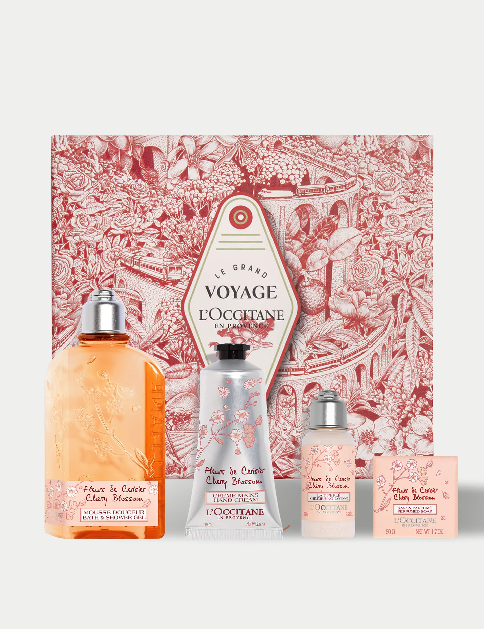 L'Occitane Women's Soft & delicate cherry blossom collection gift set