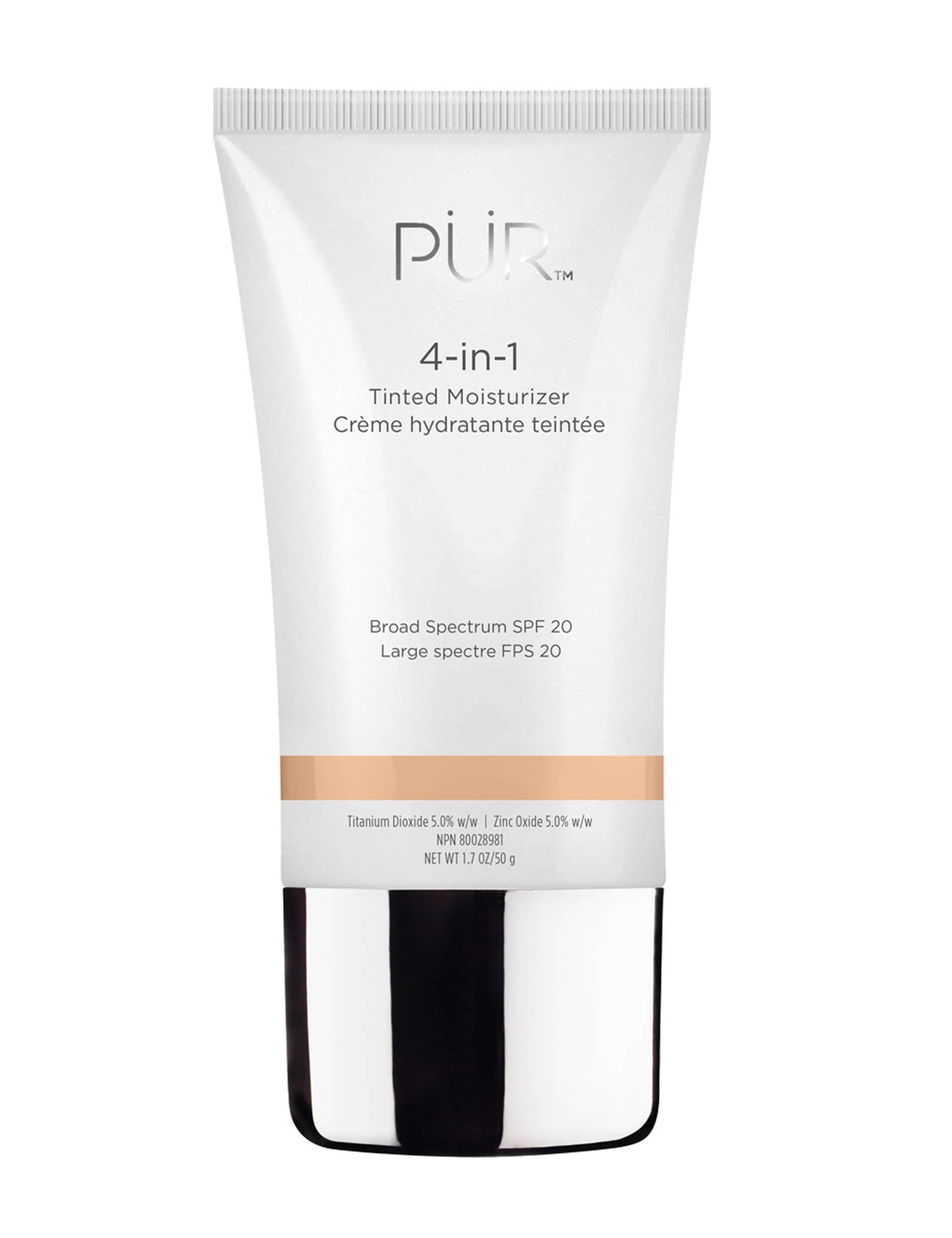 Pur 4-in-1 Mineral Tinted Moisturiser 50g - Medium, Dark Beige,Ivory,Dark,Medium,Light