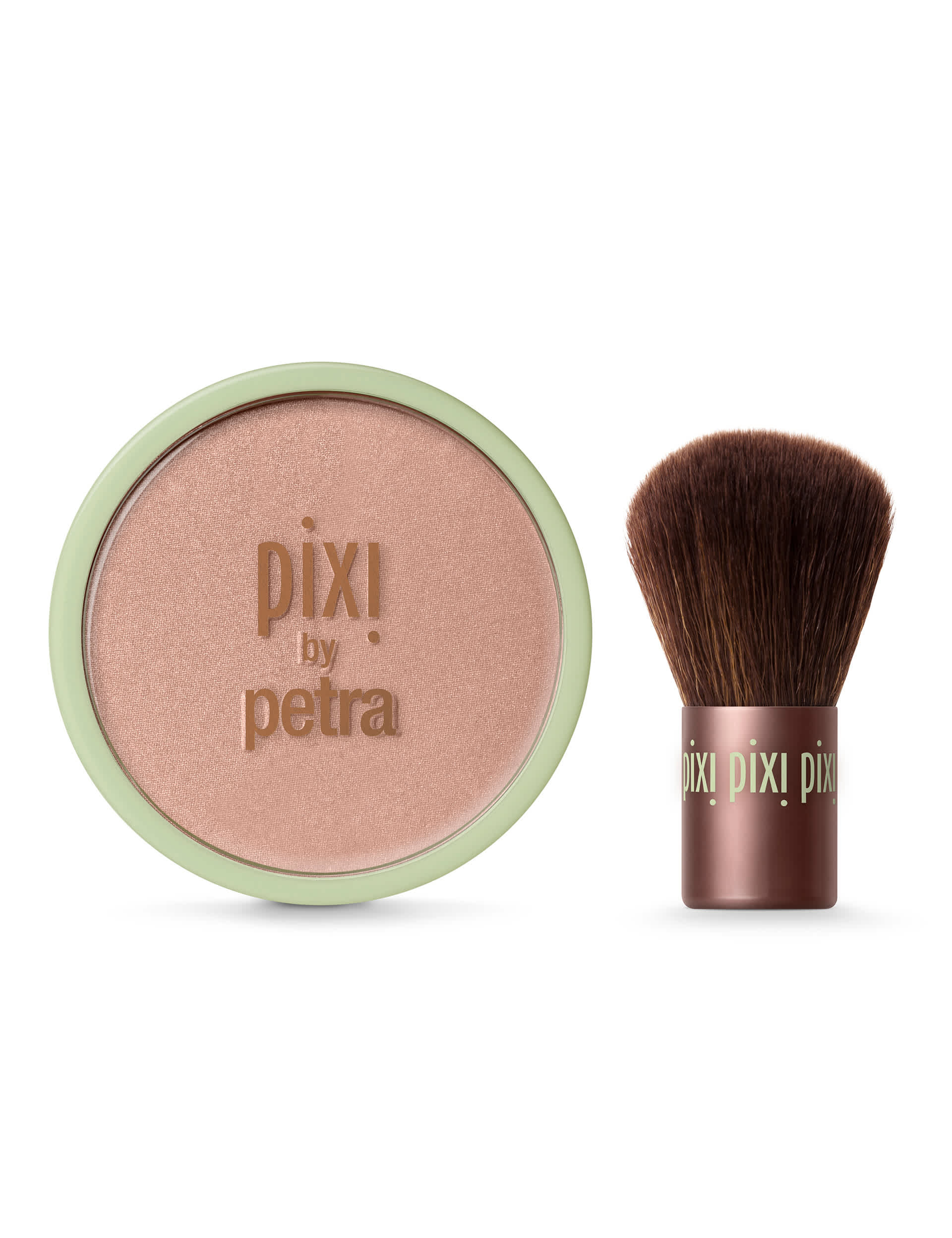 Pixi Bronzer & Kabuki Brush - Medium, Medium