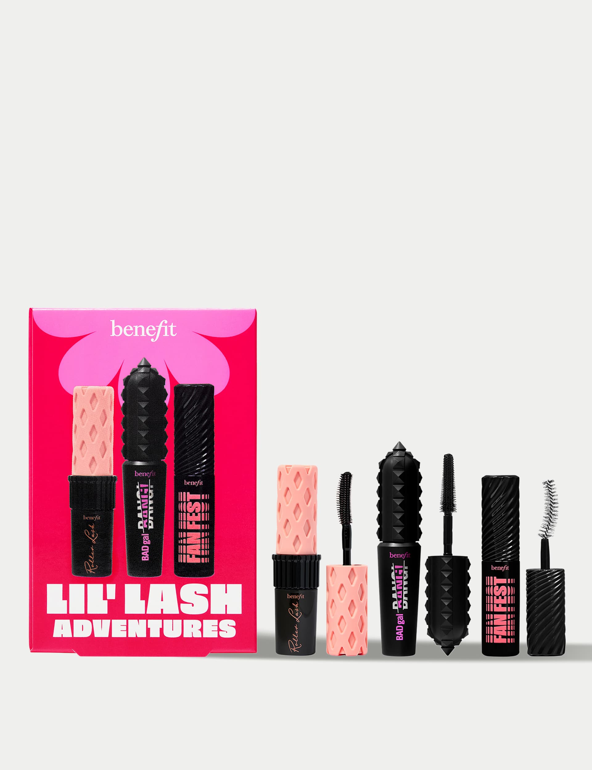 Benefit Women's Lil' Lash Adventures Fanning, Volumising & Curling Mascara Trio worth 45