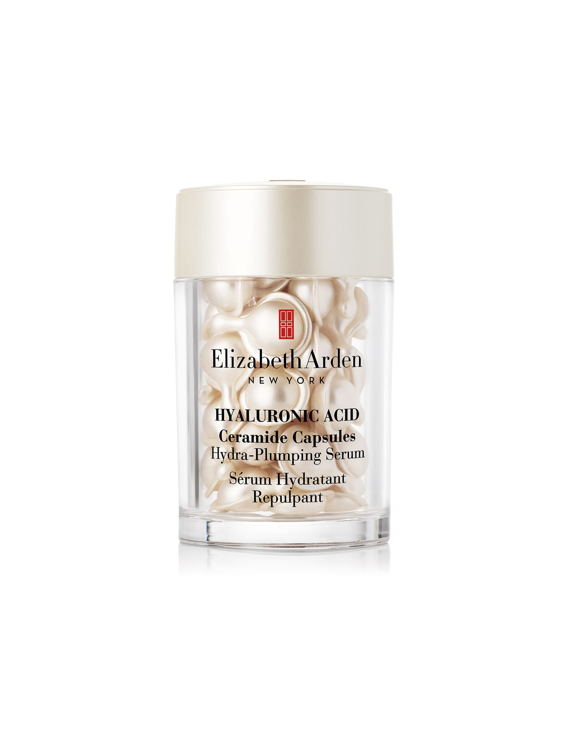 Elizabeth Arden Womens Mens Hyaluronic Acid Ceramide Capsules Hydra-Plumping Serum 30 Piece