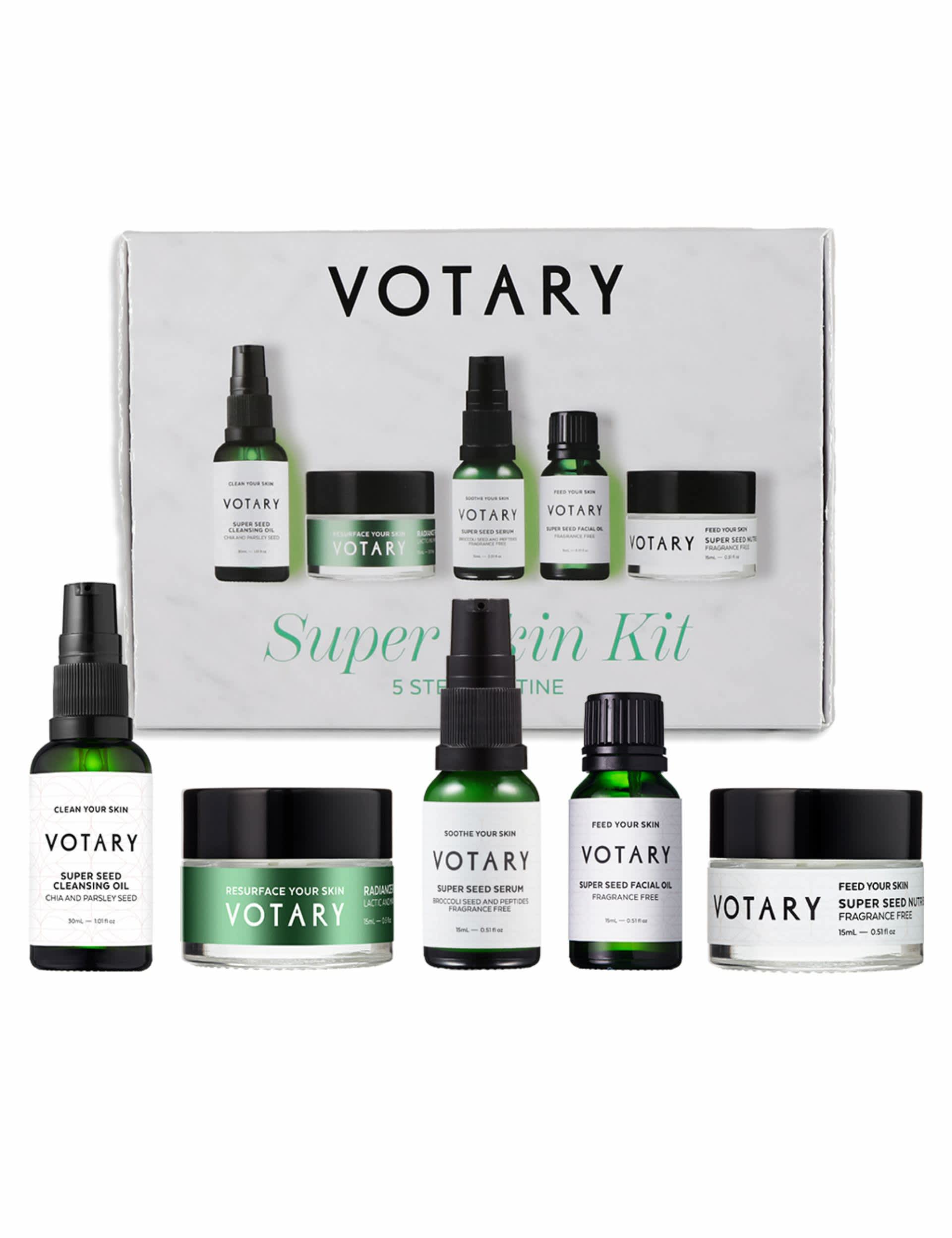 Votary Womens Mens Super Skin Kit