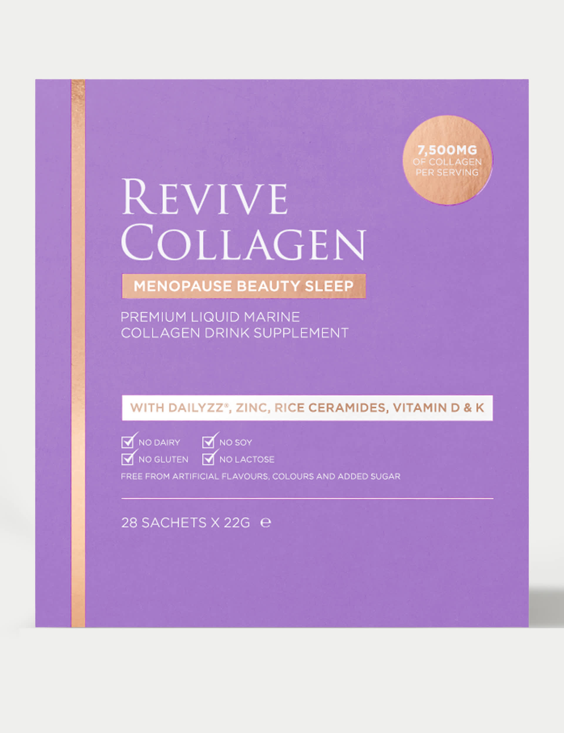 Revive Collagen Women's Menopause Beauty Sleep, 7,500mg Marine Collagen 28 Day Sachets